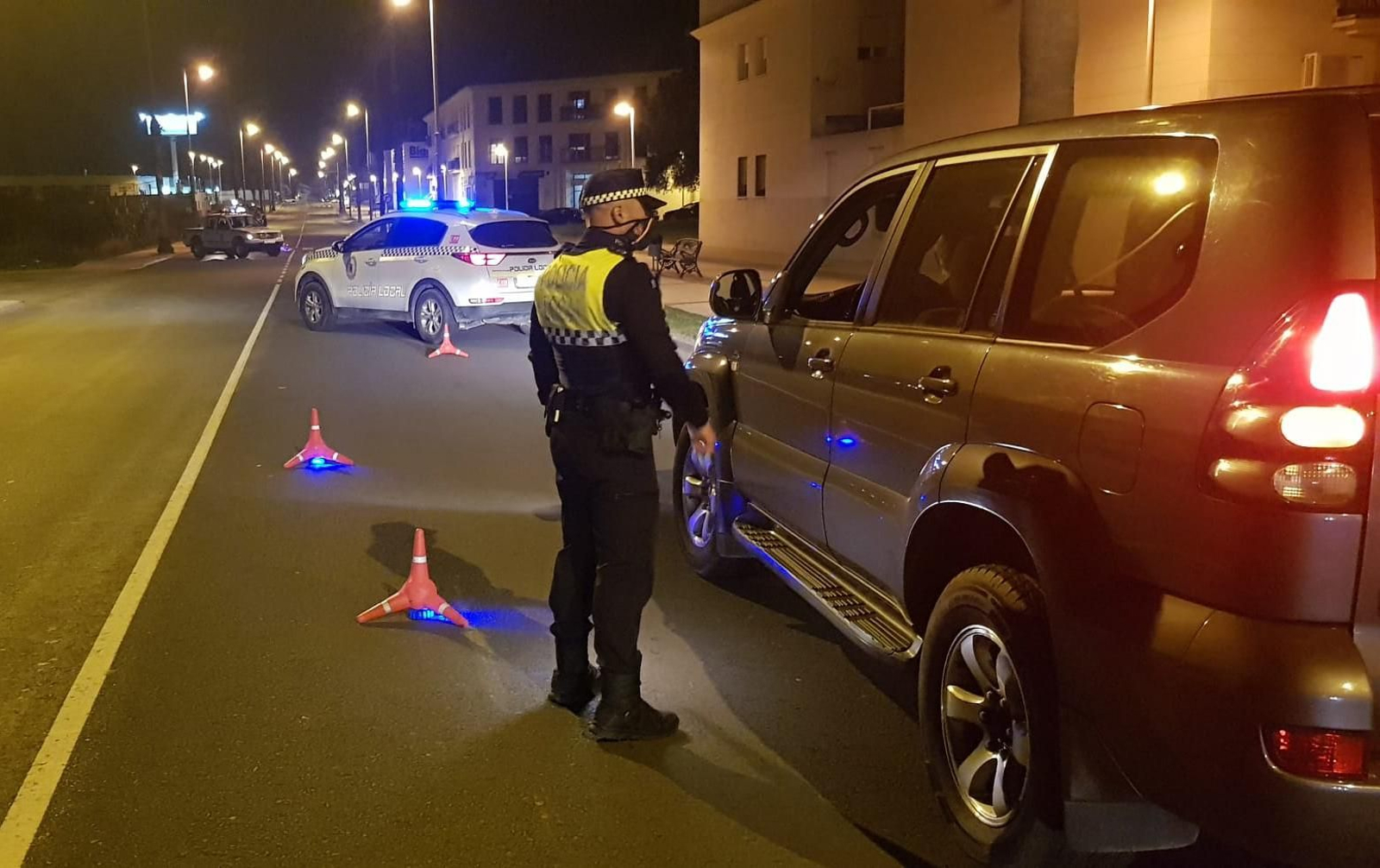 Control de la Policía Local de Cartaya. Control de la Policía Local de Cartaya.