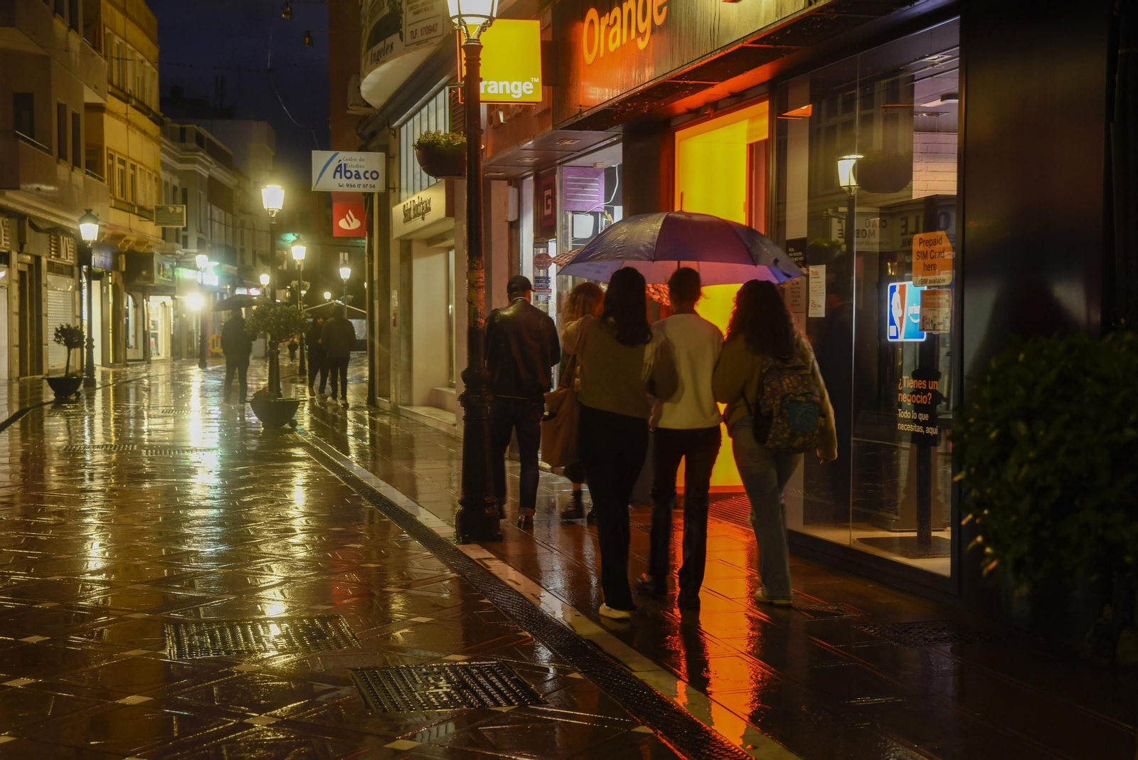 Fotos del viernes al paso de la borrasca Claudia en La Línea