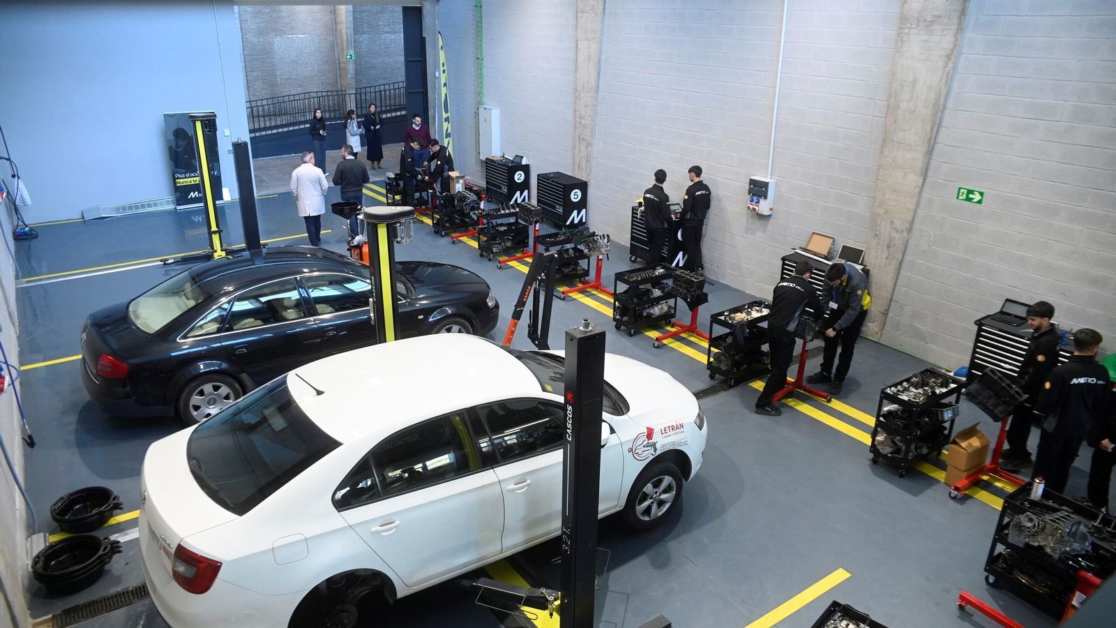 Escuela taller de Motio en el Campus de Formación Profesional.