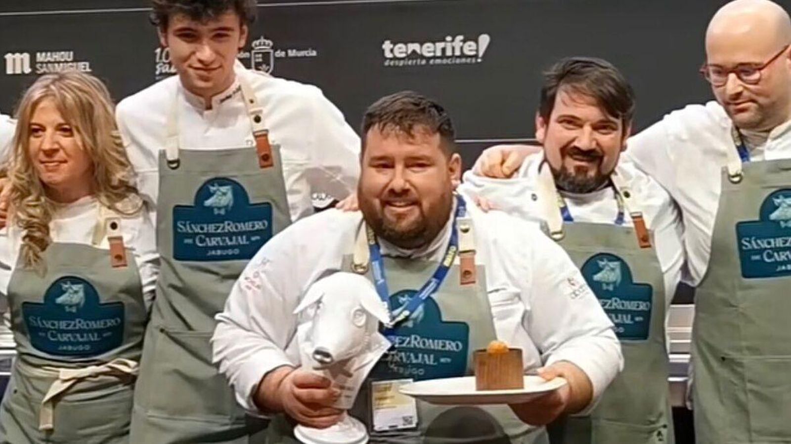El chef Juan Monteagudo tras ganar 'La mejor croqueta 2023'