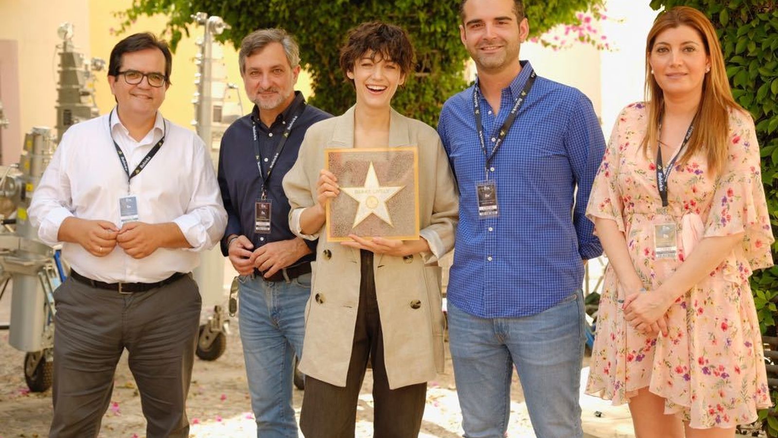 Alcalde con Blake Lively