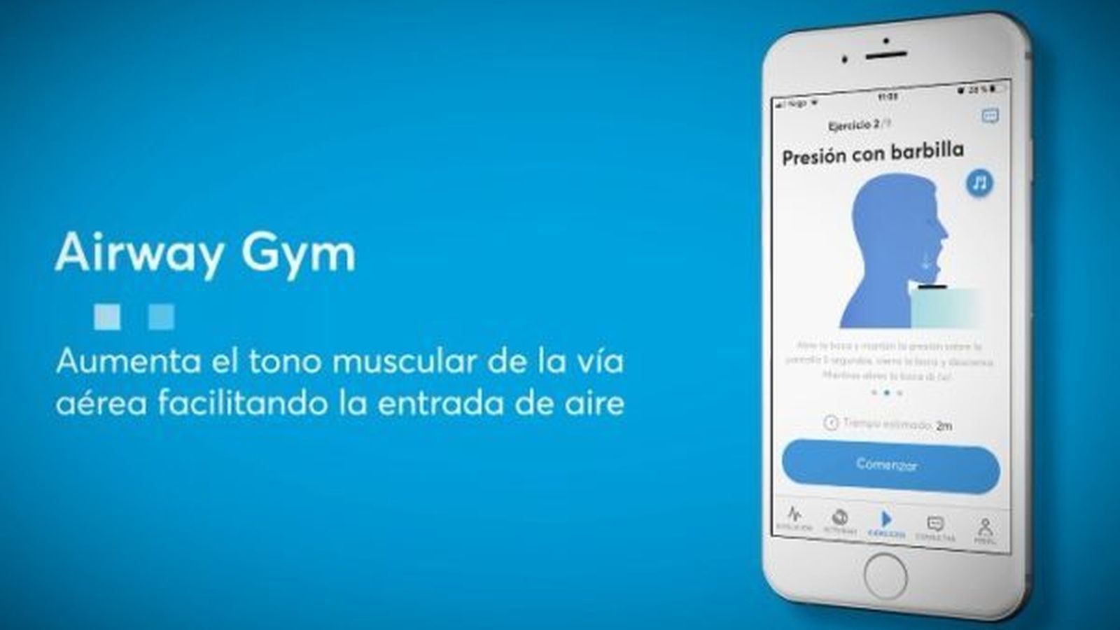 La aplicación Airway Gym
