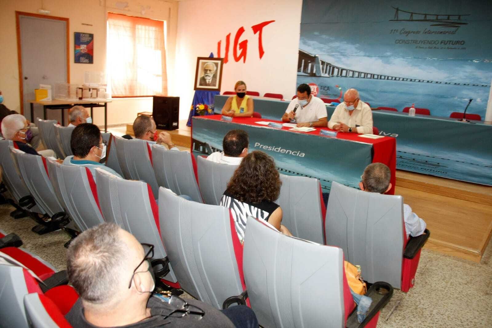 Hasta 55 delegados asistieron al congreso de las federaciones de UGT.