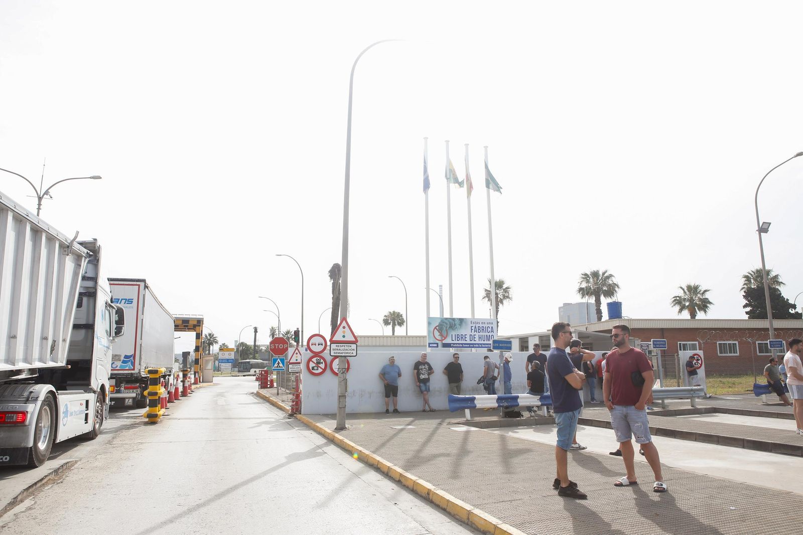 Fotos del segundo día de la huelga del metal en el Campo de Gibraltar