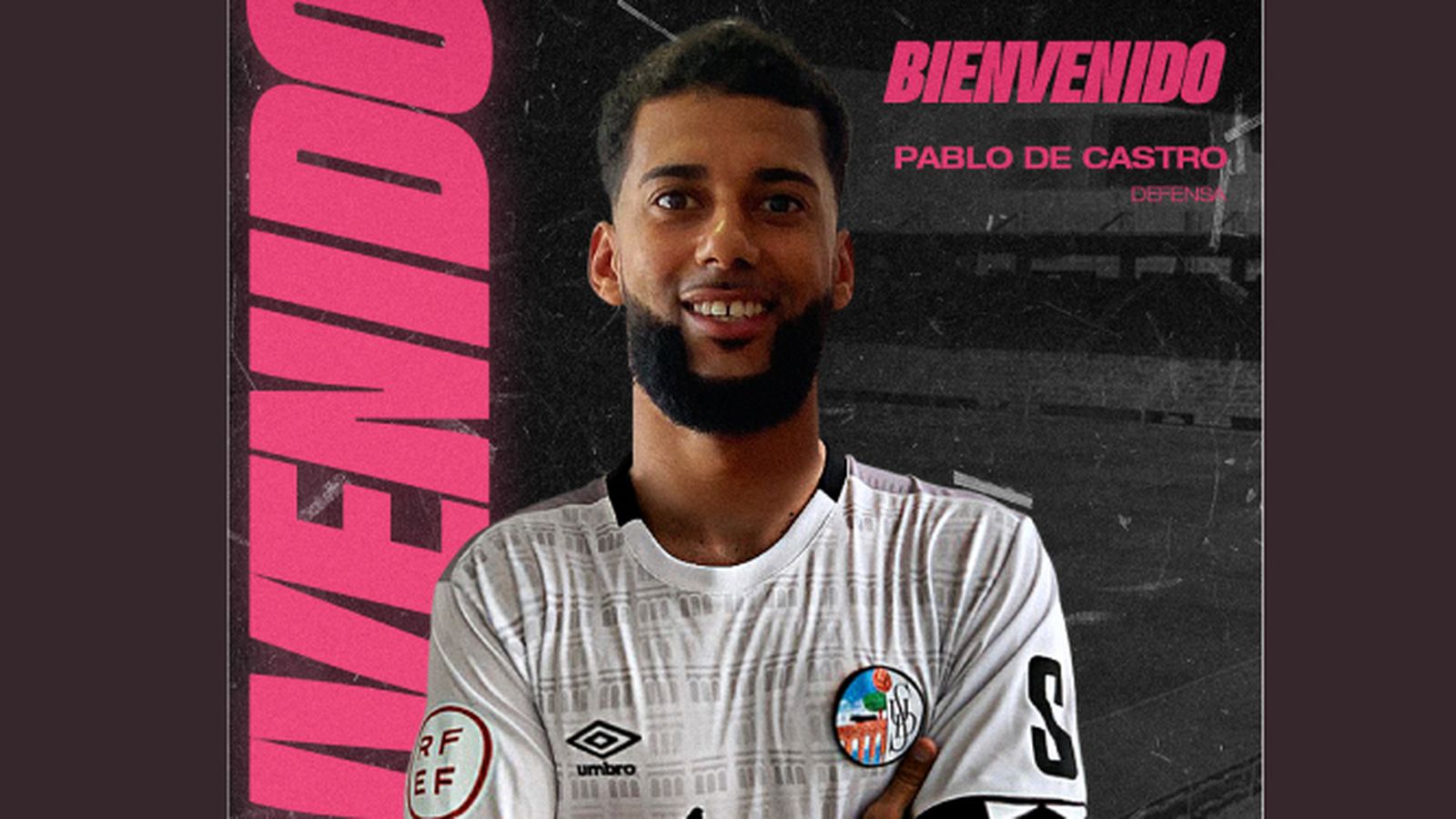 Pablo de Castro, con la camiseta del Salamanca UDS.