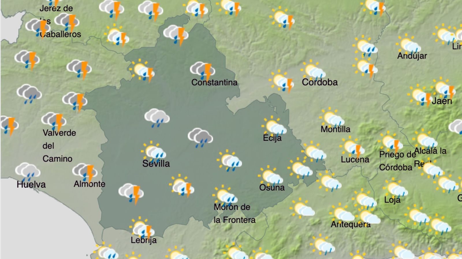 Previsiones para el lunes 2 de marzo de 2026 en la provincia de Sevilla