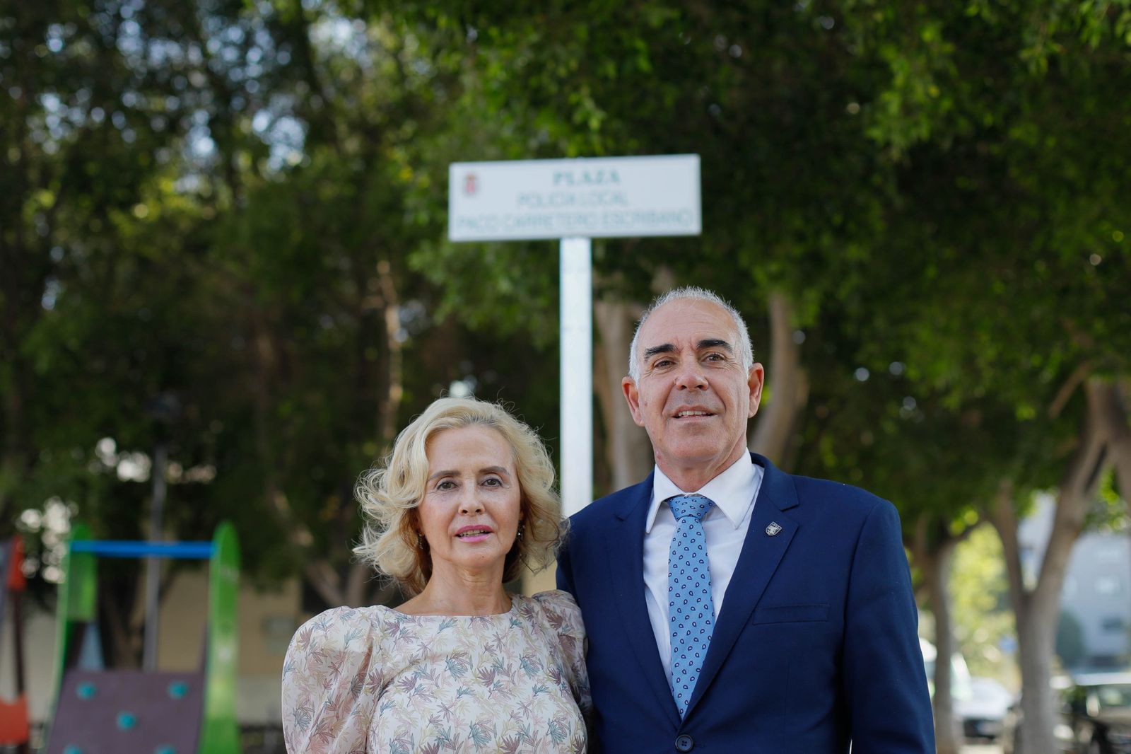 Inauguración de la plaza dedicada al Policía Local Paco Carretero Escribano