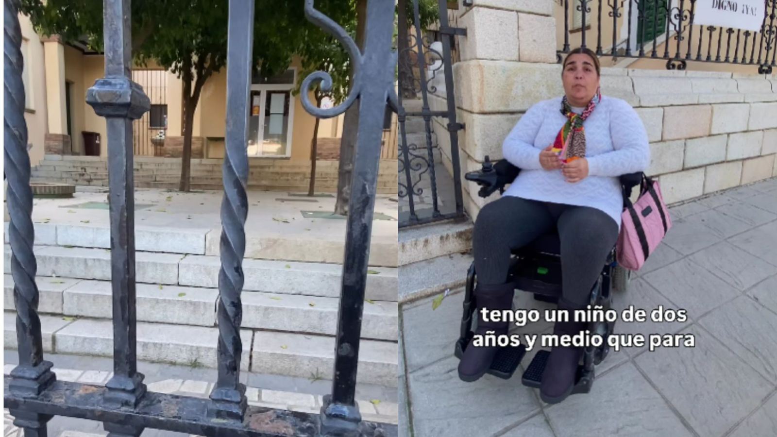 Una madre en silla de ruedas denuncia las barreras arquitectónicas del ...