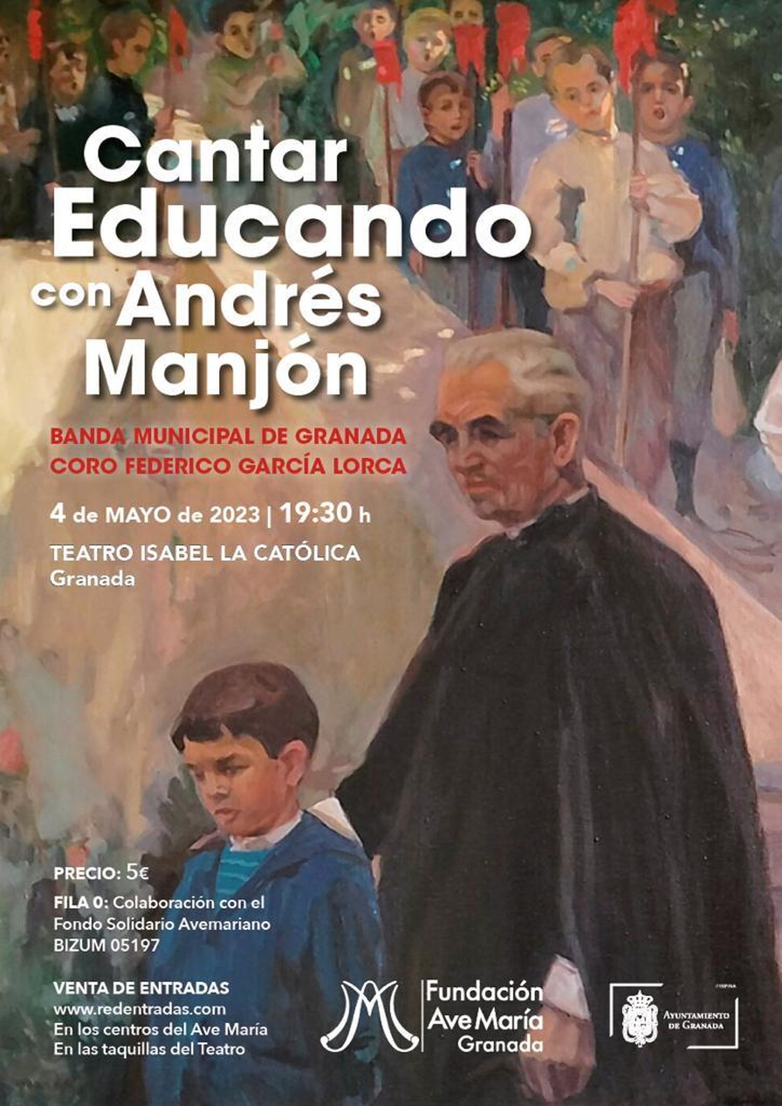 Detalle del cartel de la actividad que albergará el Isabel la Católica.