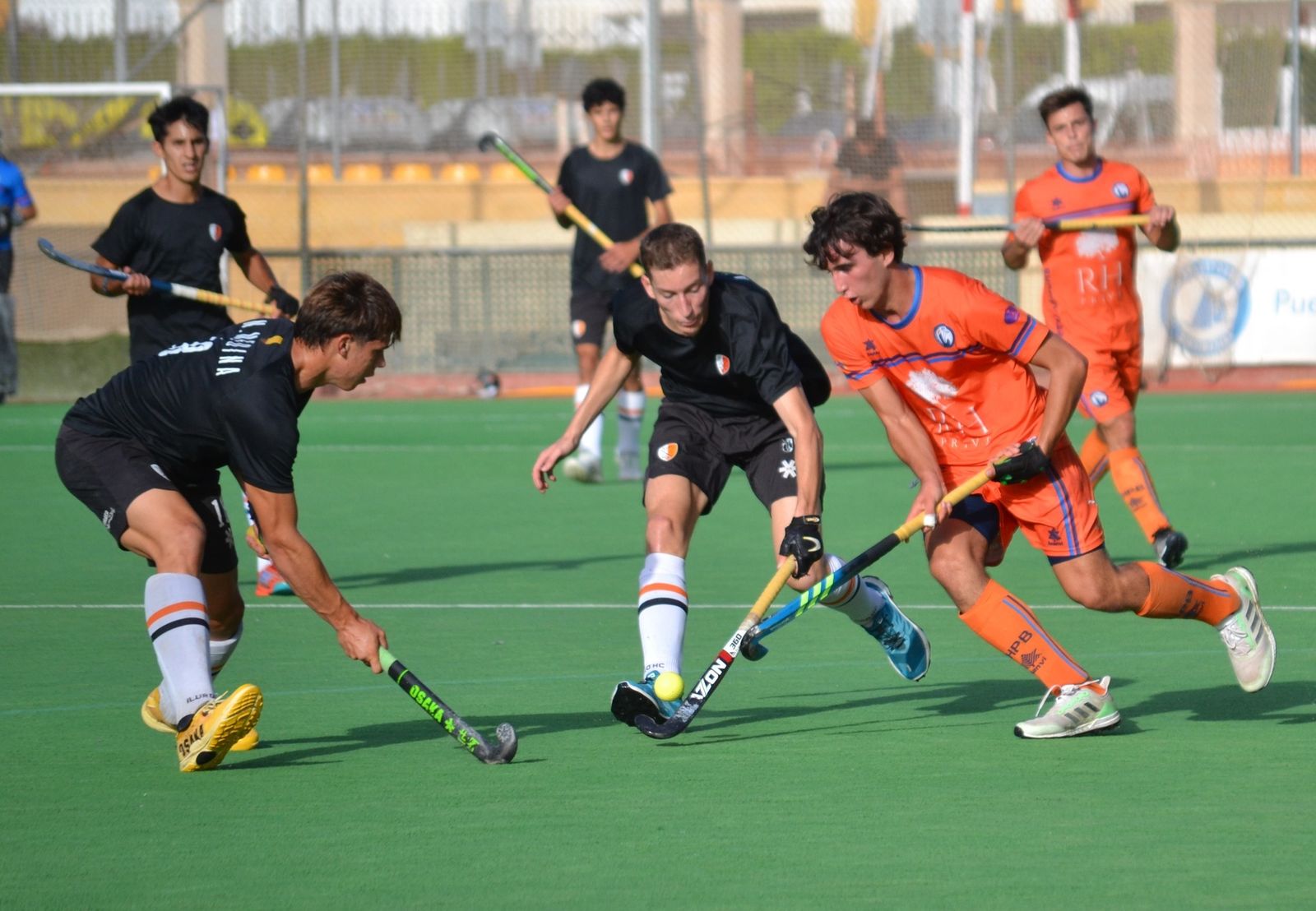 Los jugadores del Hockey Benalmádena.