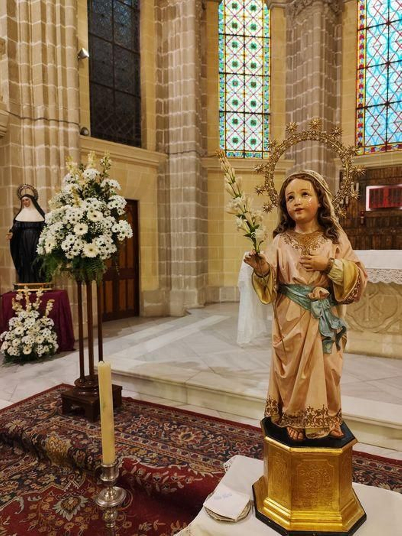 La Niña María irá a la Iglesia de Capuchinos este jueves.