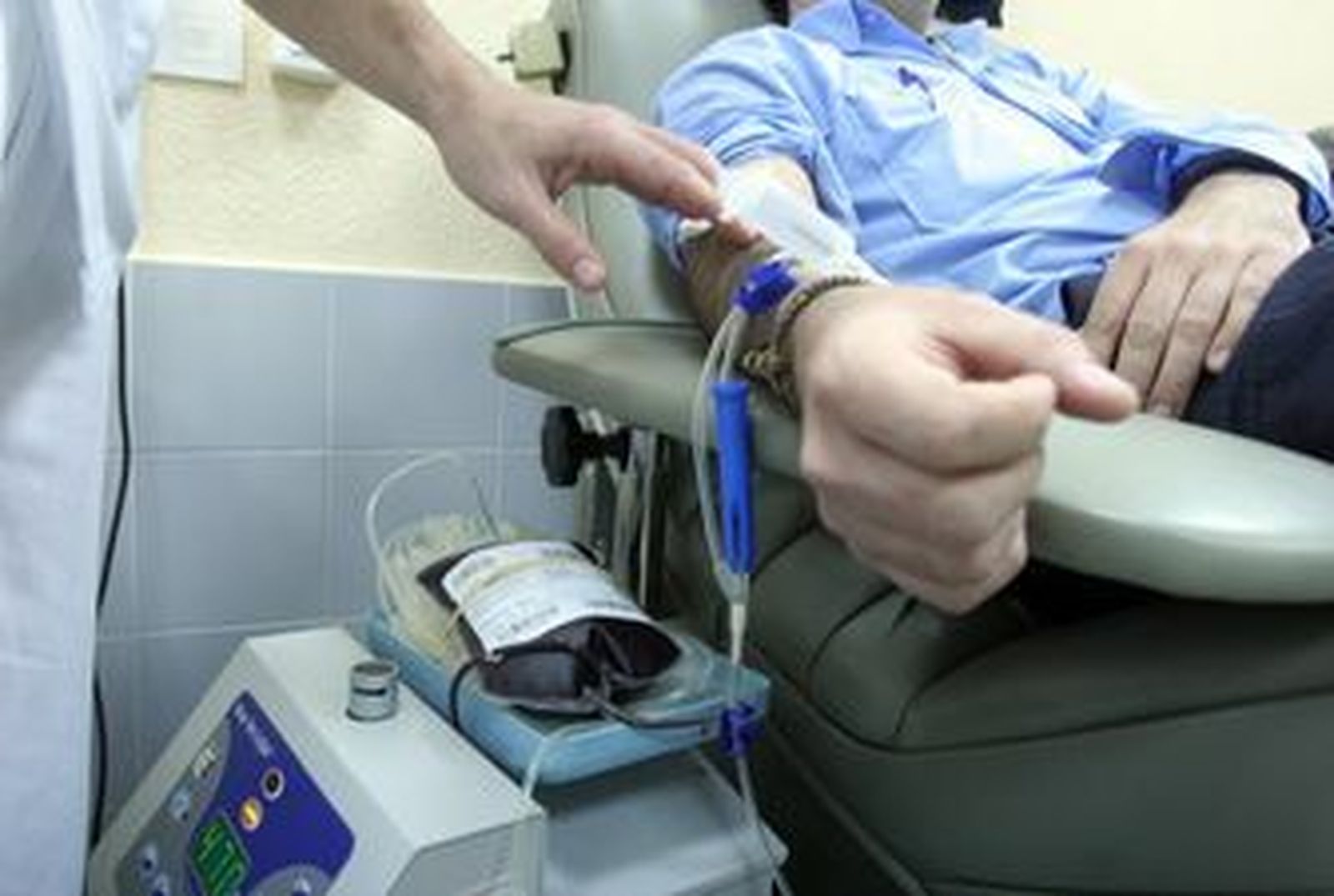 Donación de sangre en el Centro de Transfusiones