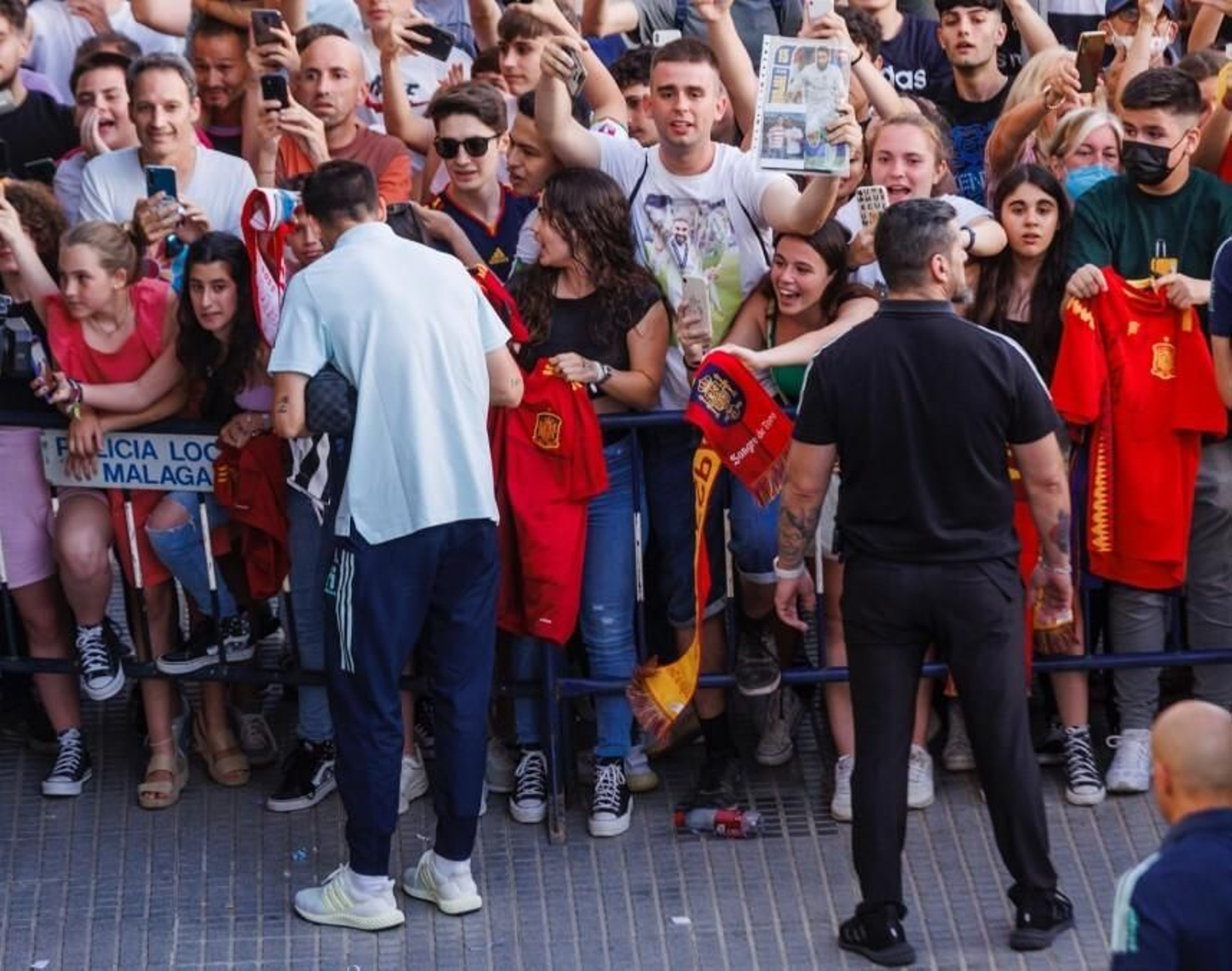 Málaga se vuelca con la selección española Málaga se vuelca con la selección española