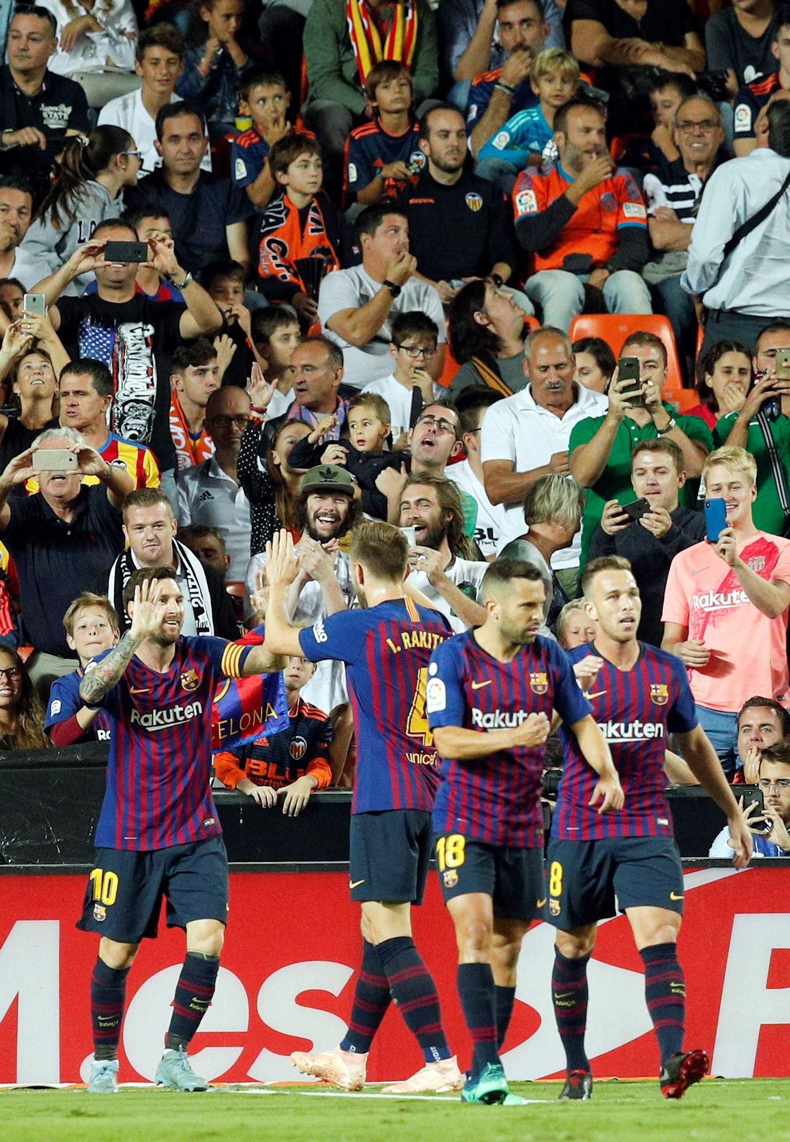 Las imágenes del Valencia-Barcelona