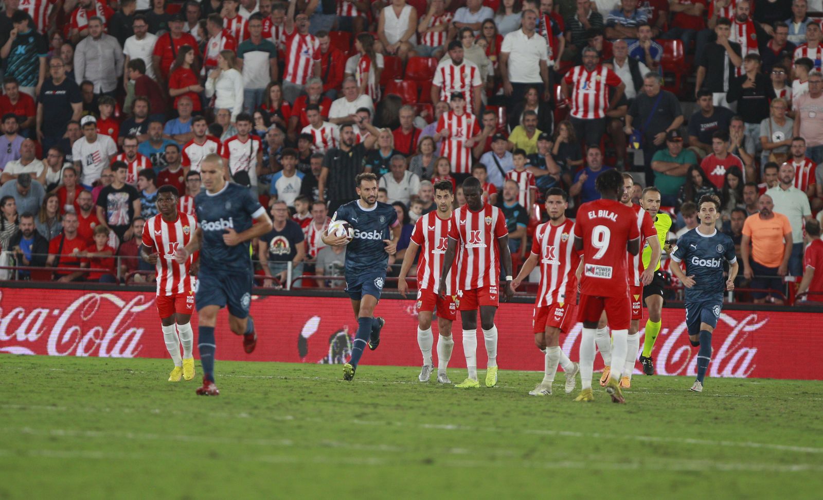 Imágenes del partido de fútbol U.D. Almería-Girona F.C.