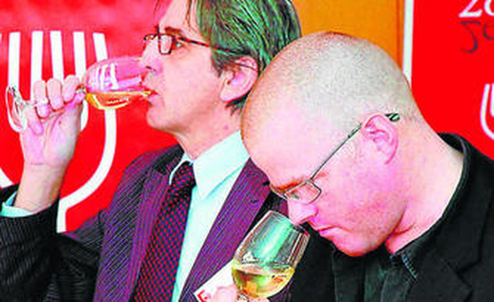 El sumiler Julio Soler y el chef Heston Blumenthal durante el concurso celebrado en 2007.