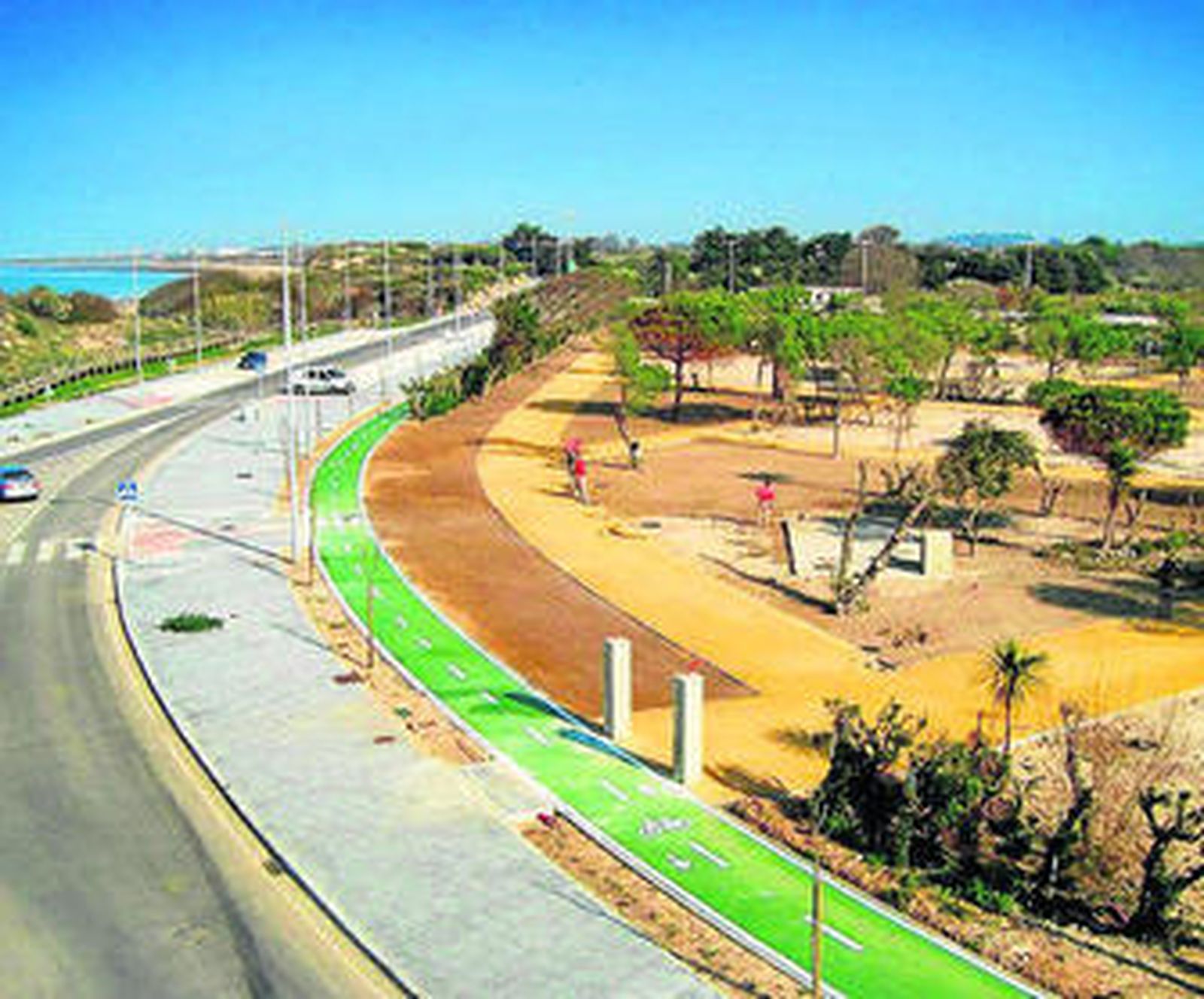 Una vista del nuevo parque público de Punta Candor.