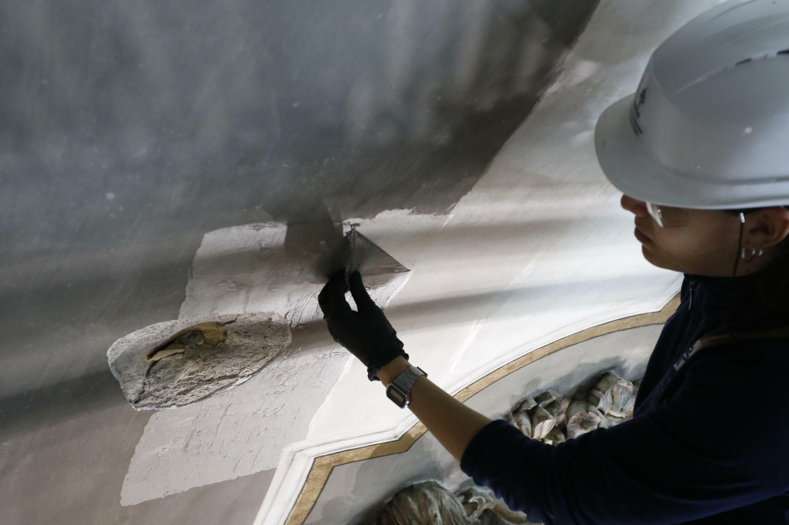 La restauración del coro alto de la parroquia de la Magdalena