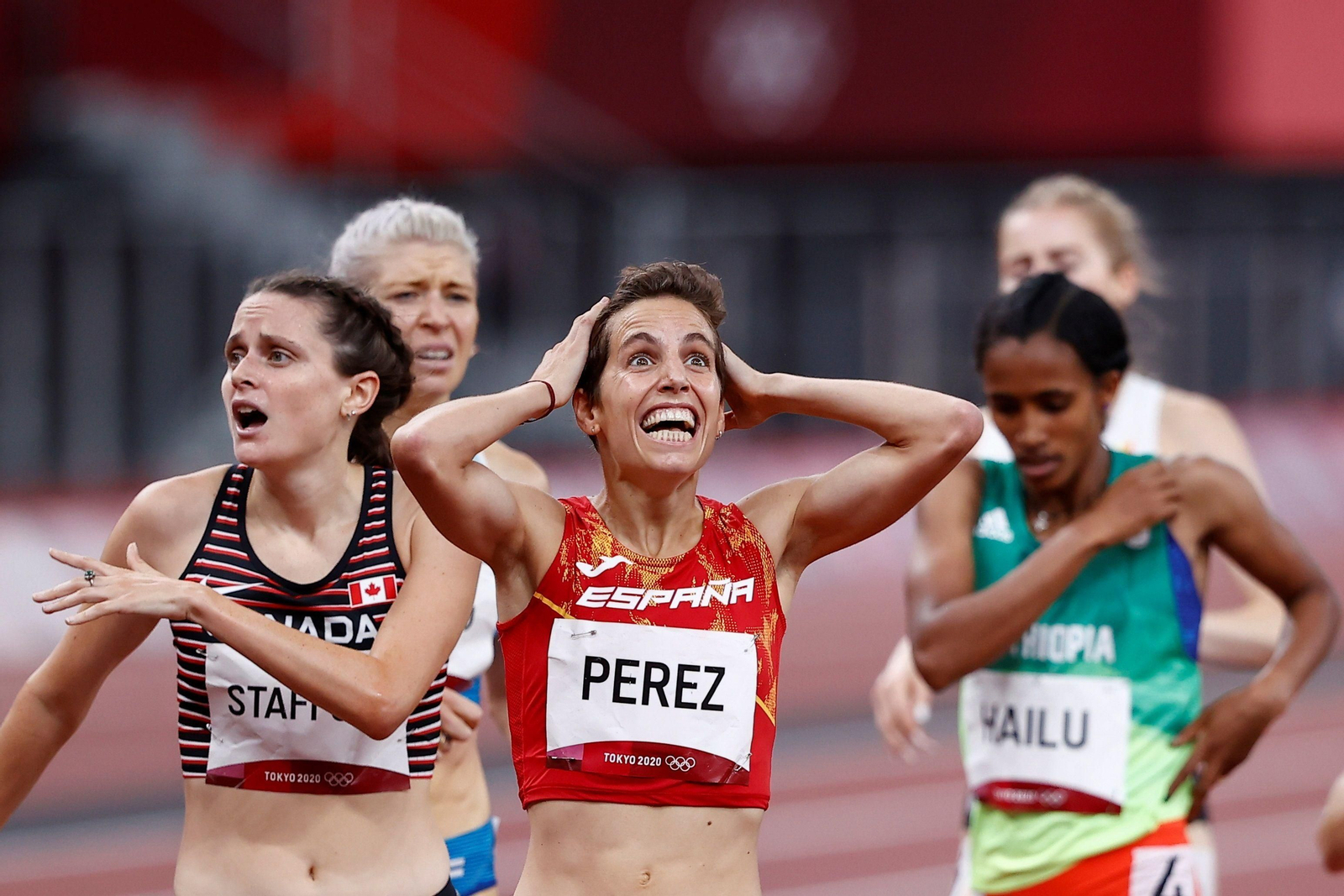 Marta Pérez, sorprendida tras ver su marca en la semifinal de 1.500.