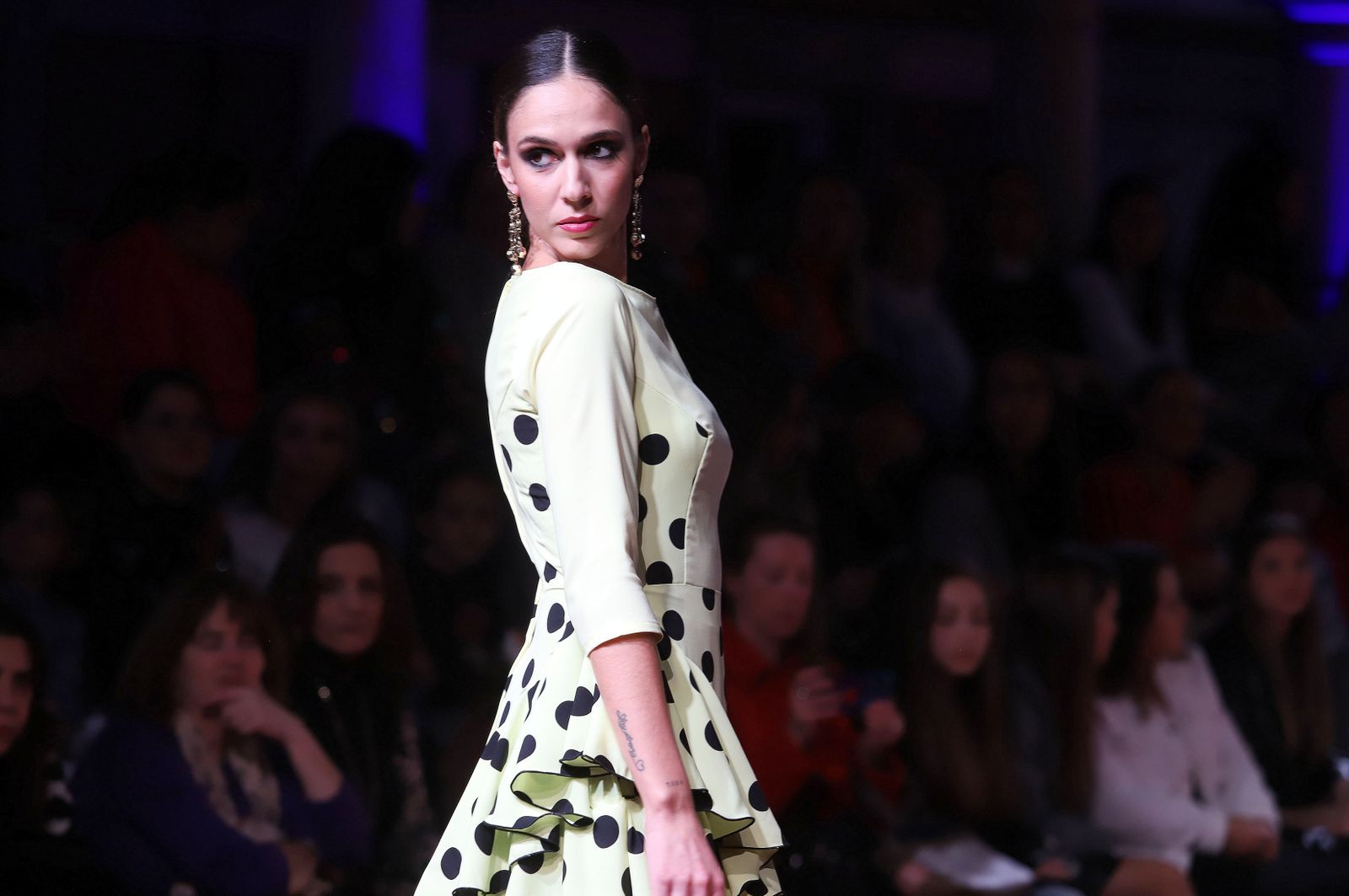 Huelva Flamenca 2023. Imágenes de la pasarela de moda flamenca de la modista Adelina Infante