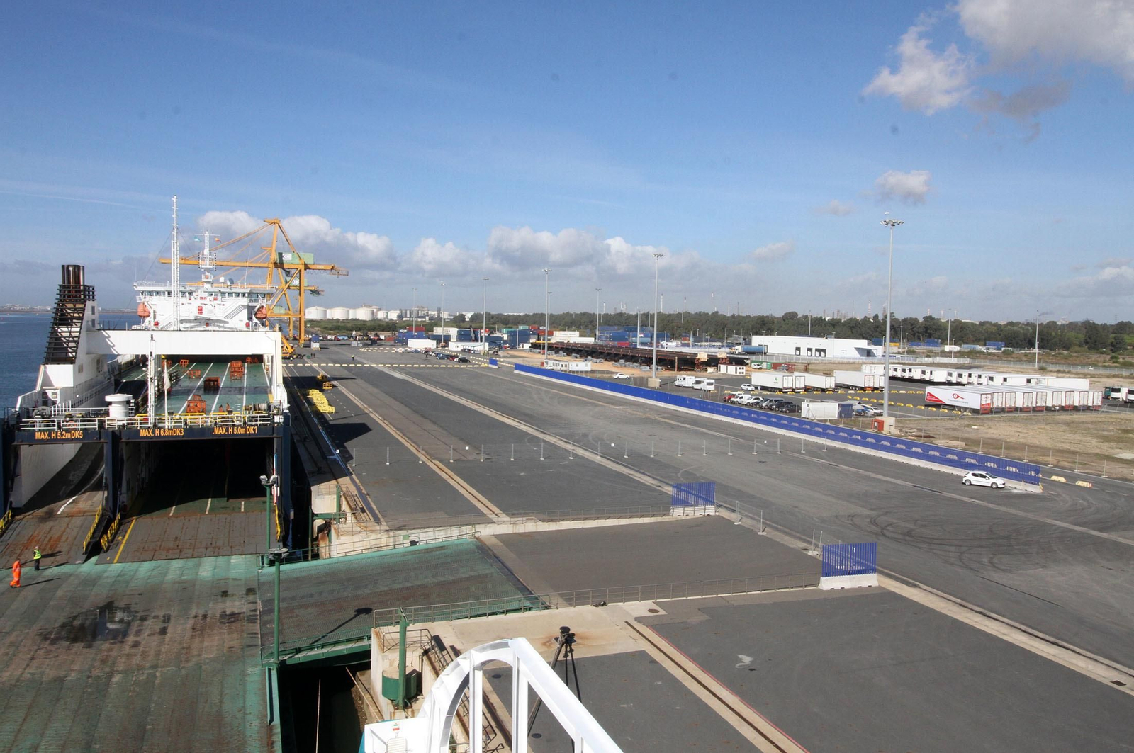 Balearia,  Fred Olsen y el Puerto de Huelva presentan la nueva línea entre Huelva y Canarias, en imágenes