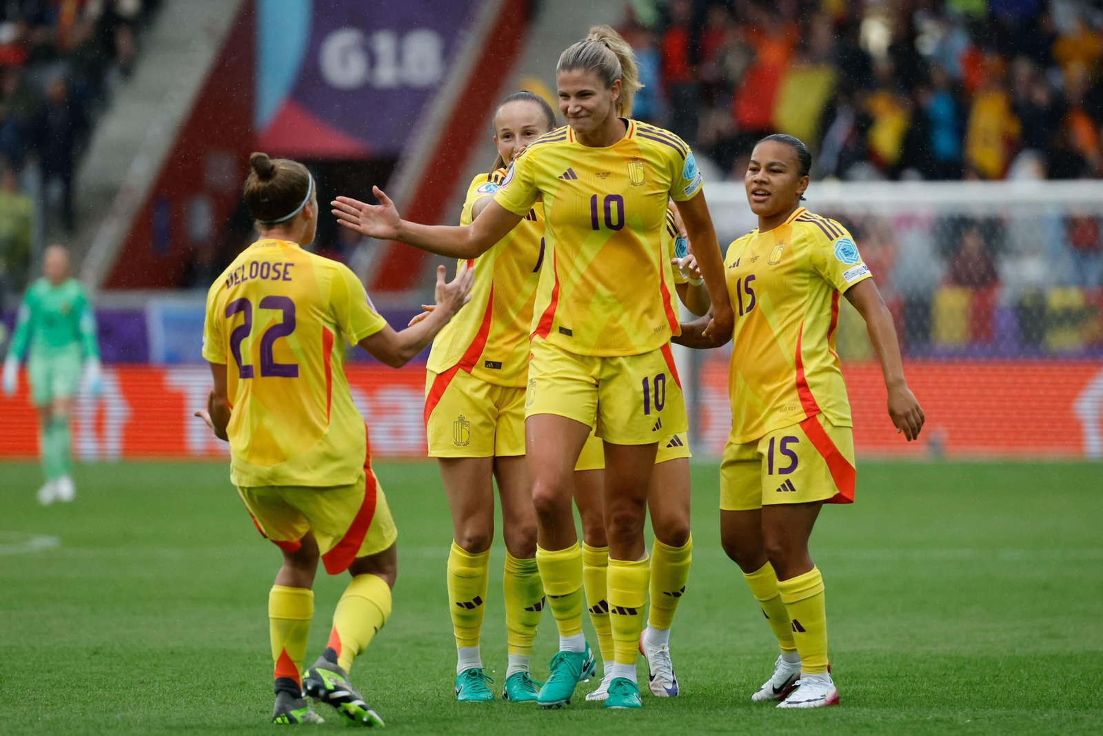 Las fotos de la goleada de España sobre Bélgica en la Eurocopa femenina