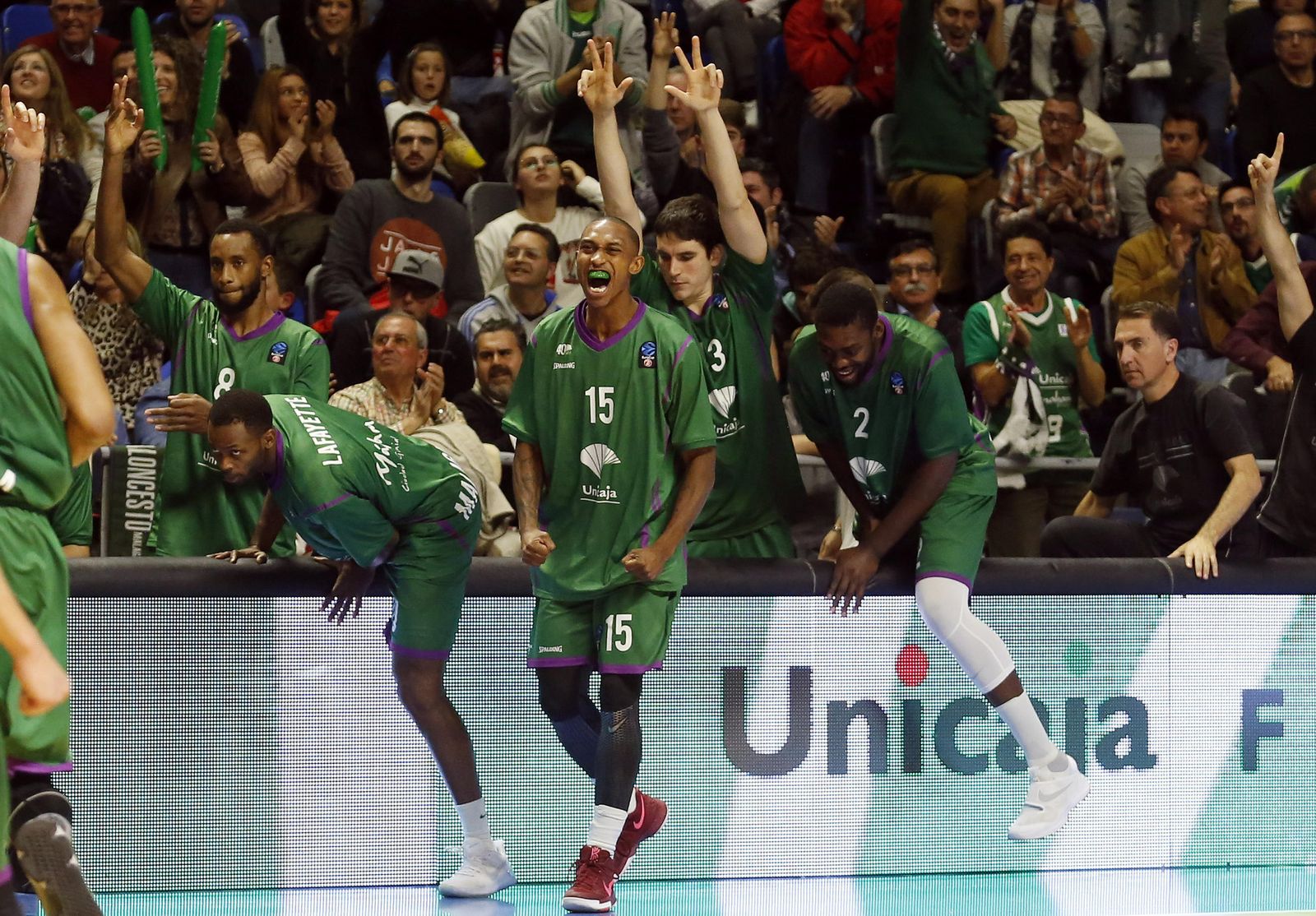 Imágenes del Unicaja-Bayern de Múnich