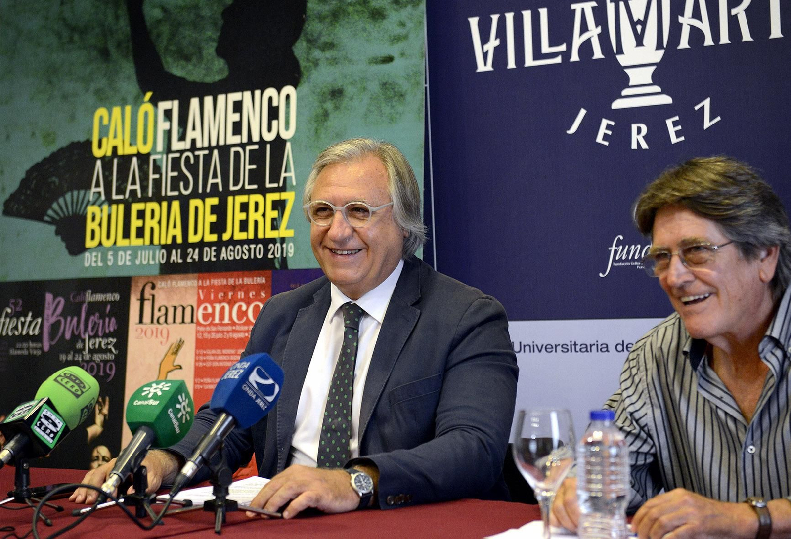 Francisco Camas y Luis Pérez, durante una rueda prensa.