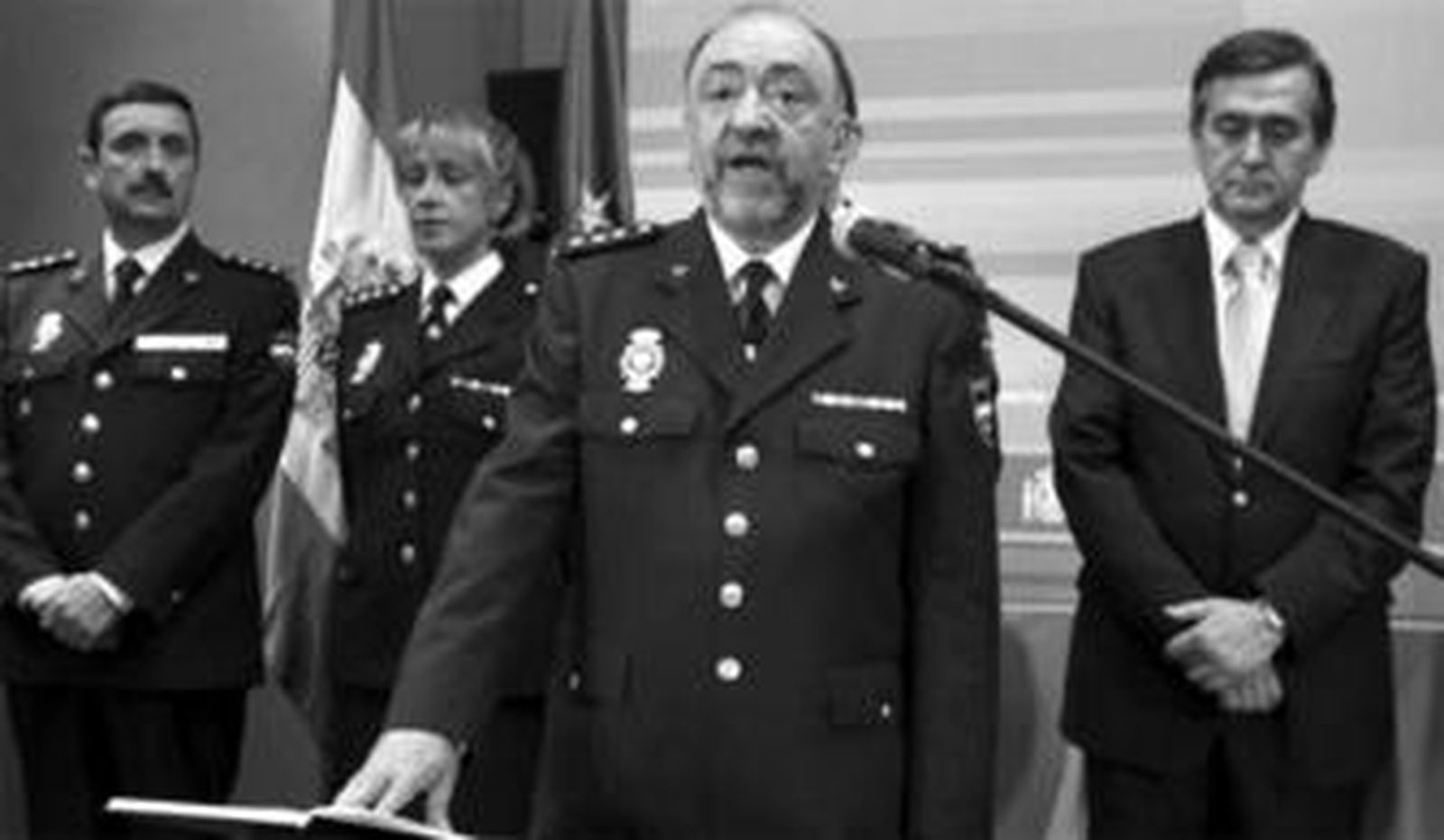 Pedro Mélida durante la toma de posesión del nuevo cargo, en Madrid.