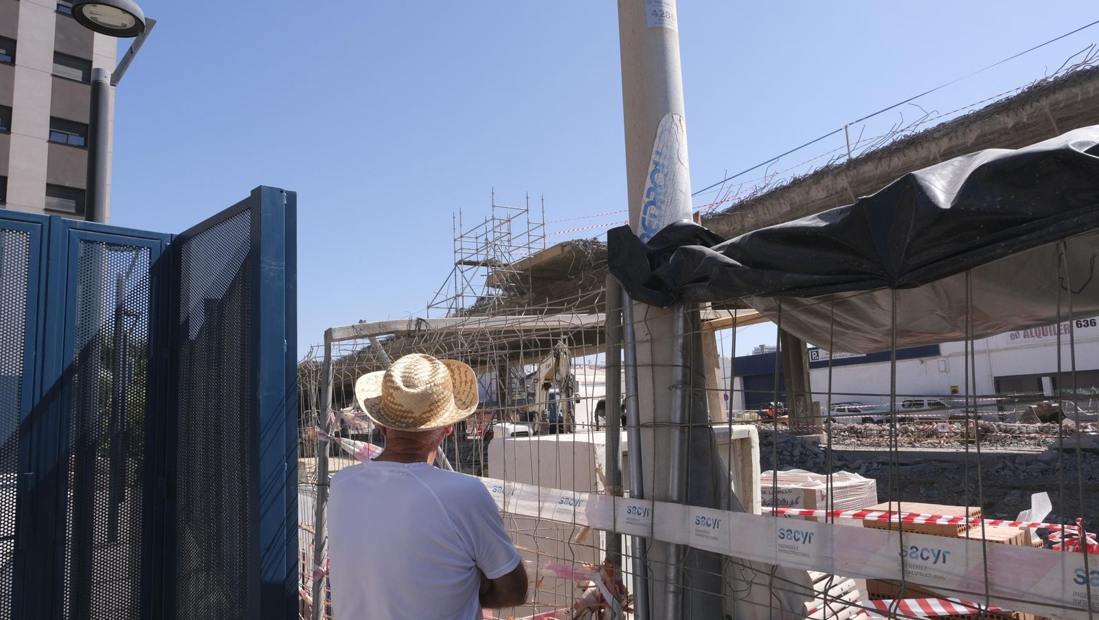 Corte de la Avenida de Montserrat por las obras del soterramiento del AVE, en imágenes