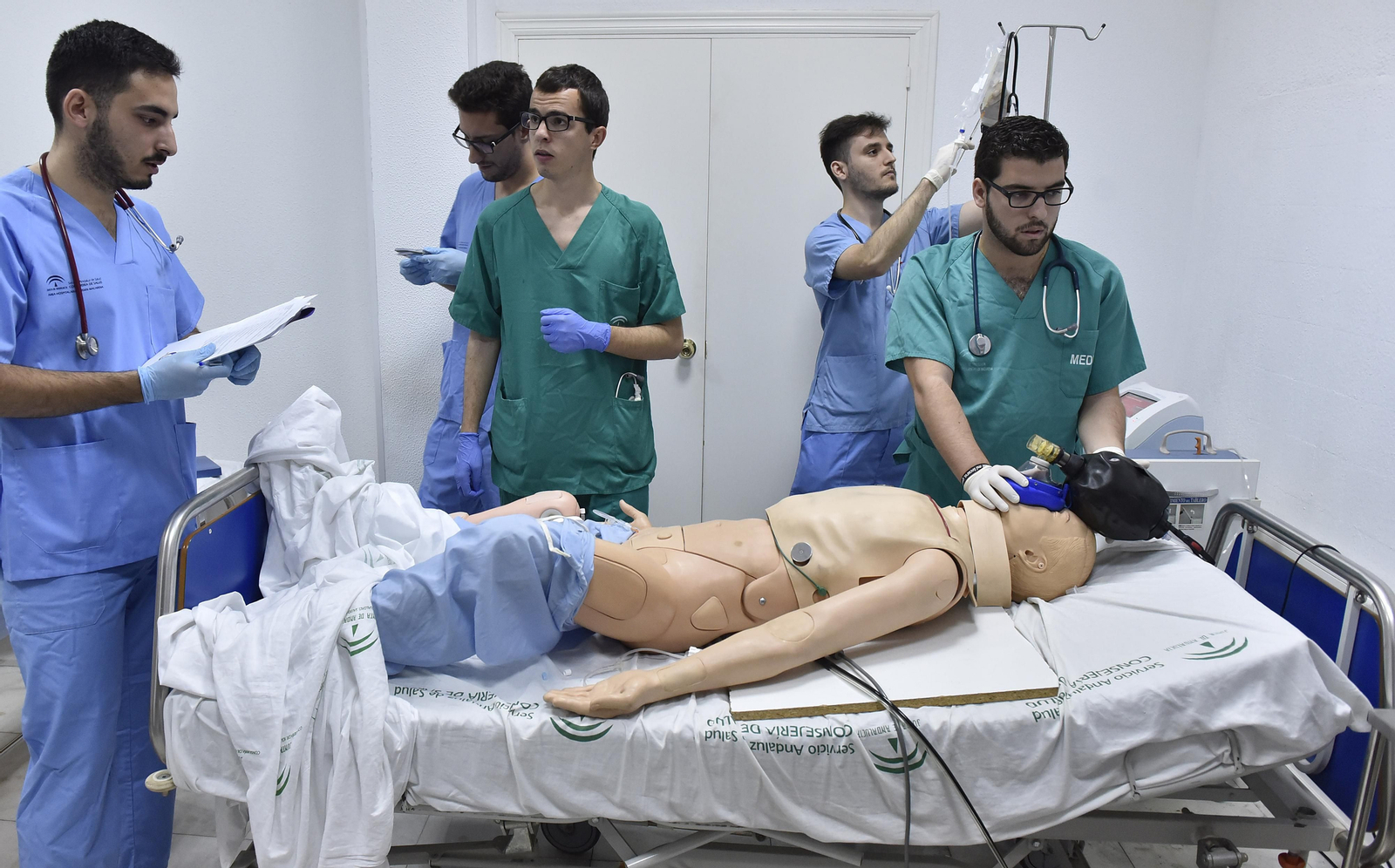 Aula de simulación de la Facultad de Medicina de la US.