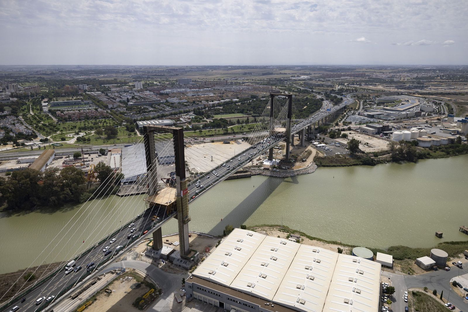 Sevilla desde el helicóptero de la Policía Nacional
