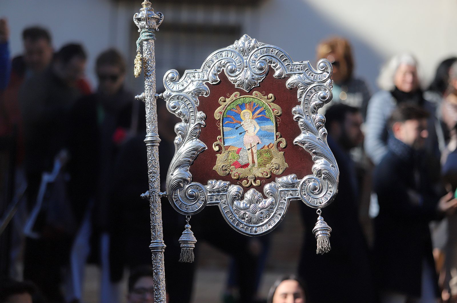Imágenes de la procesión de San Sebastián en Huelva