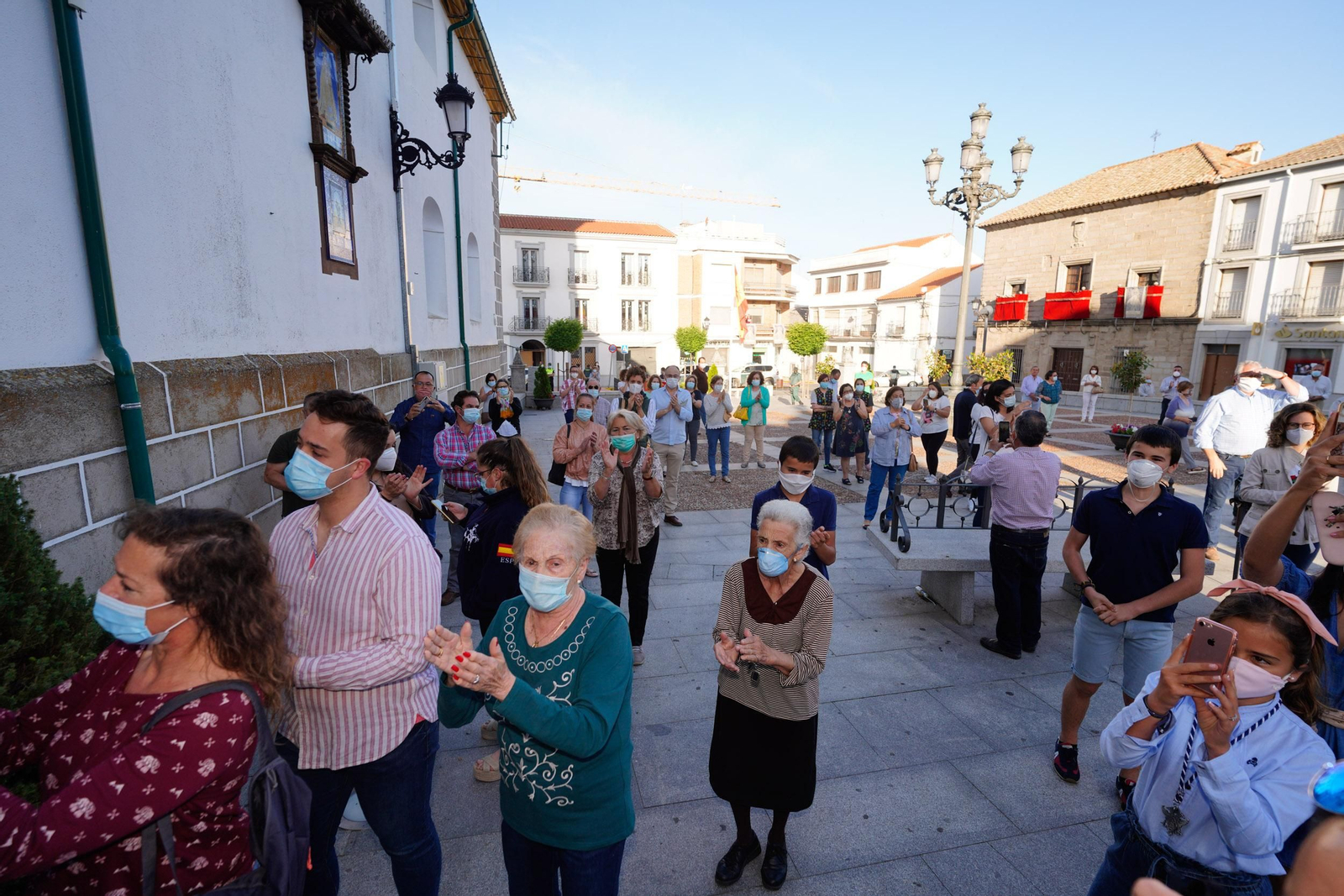 Las fotografías de la llegada de la Virgen de Luna a Villanueva de Córdoba