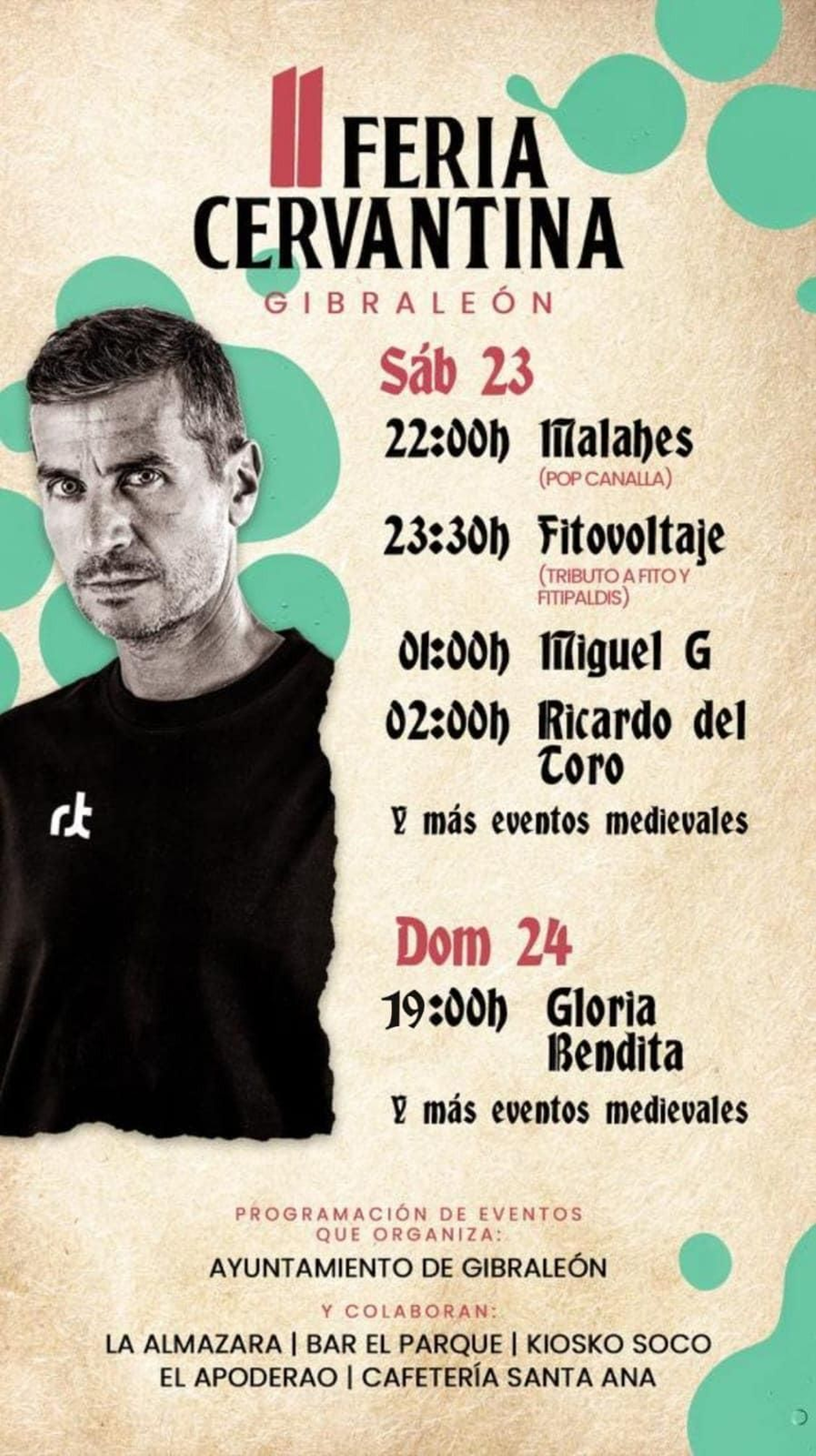 Cartel musical II Feria Cervantina