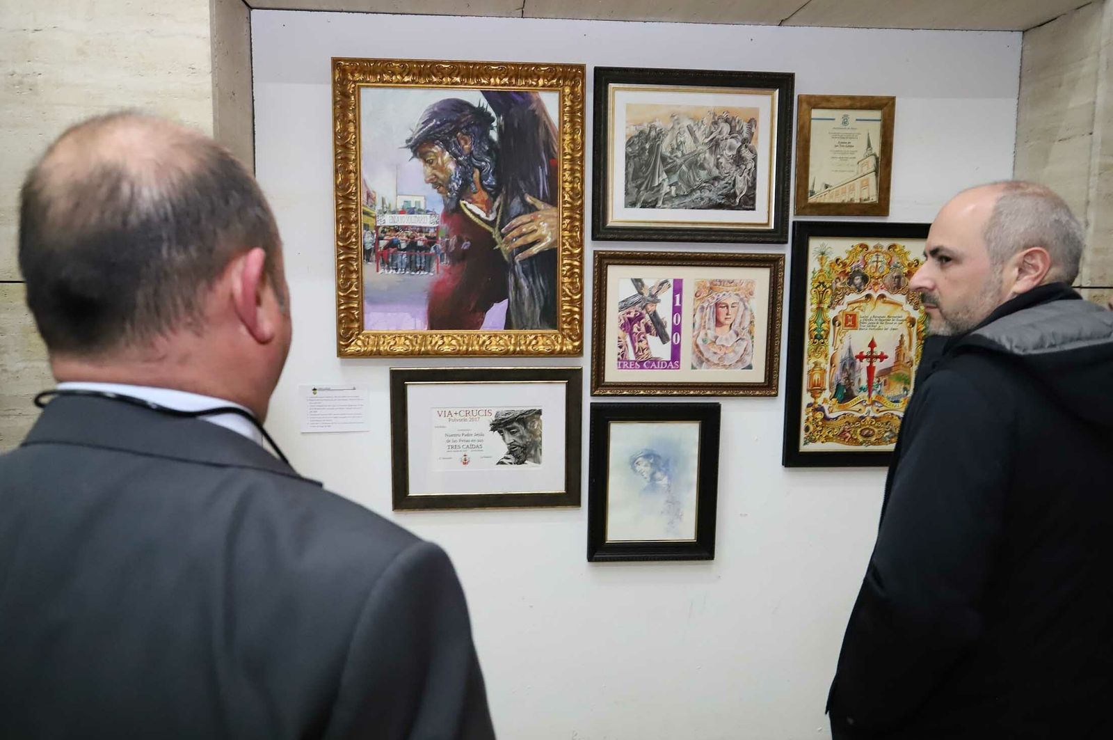 Imágenes de la exposición de la Hdad de las Tres Caídas en la Casa Colón