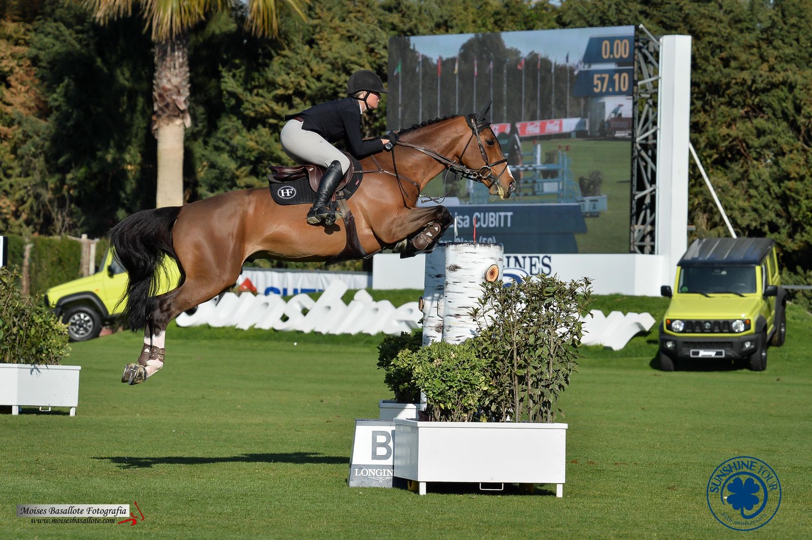 Lisa Cubitt, en acción durante una jornada plagada de éxitos.
