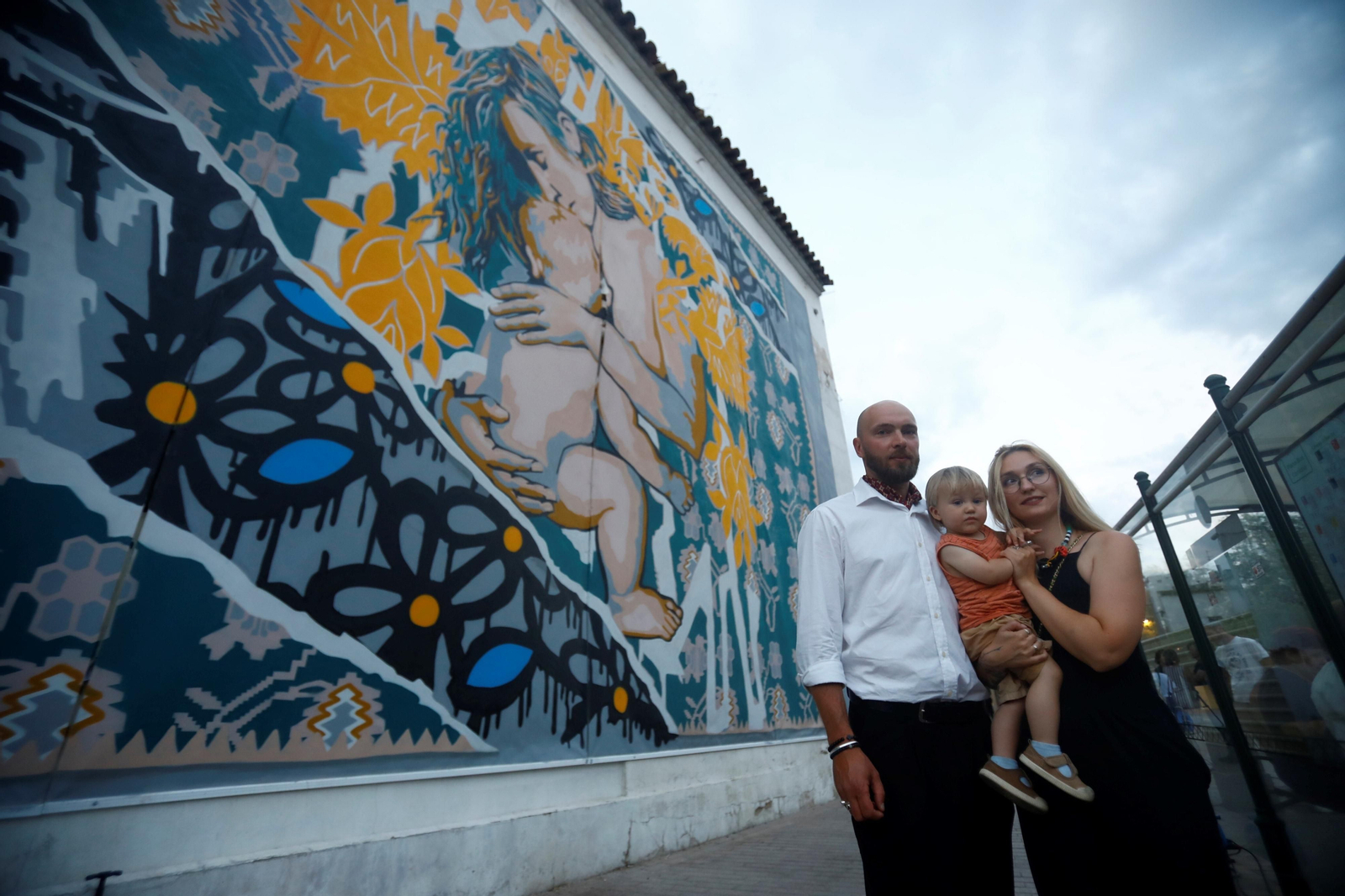 Los creadores del mural en Córdoba. Los creadores del mural en Córdoba.