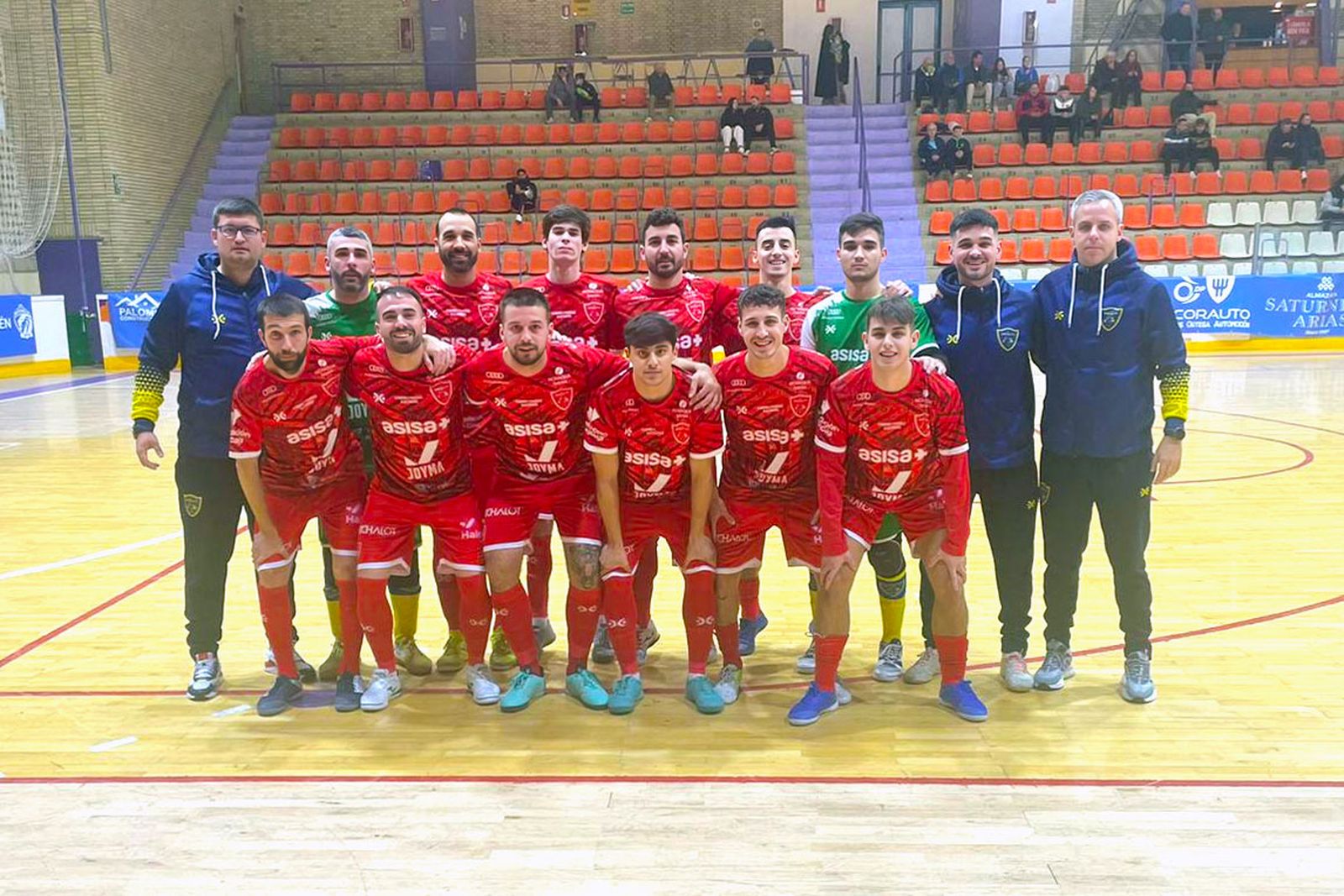 Formación del Cádiz CD Virgili antes del partido.