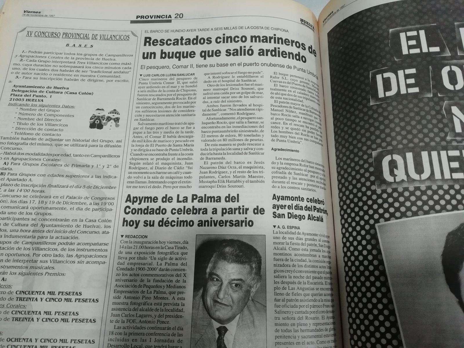 Página de Huelva Información.