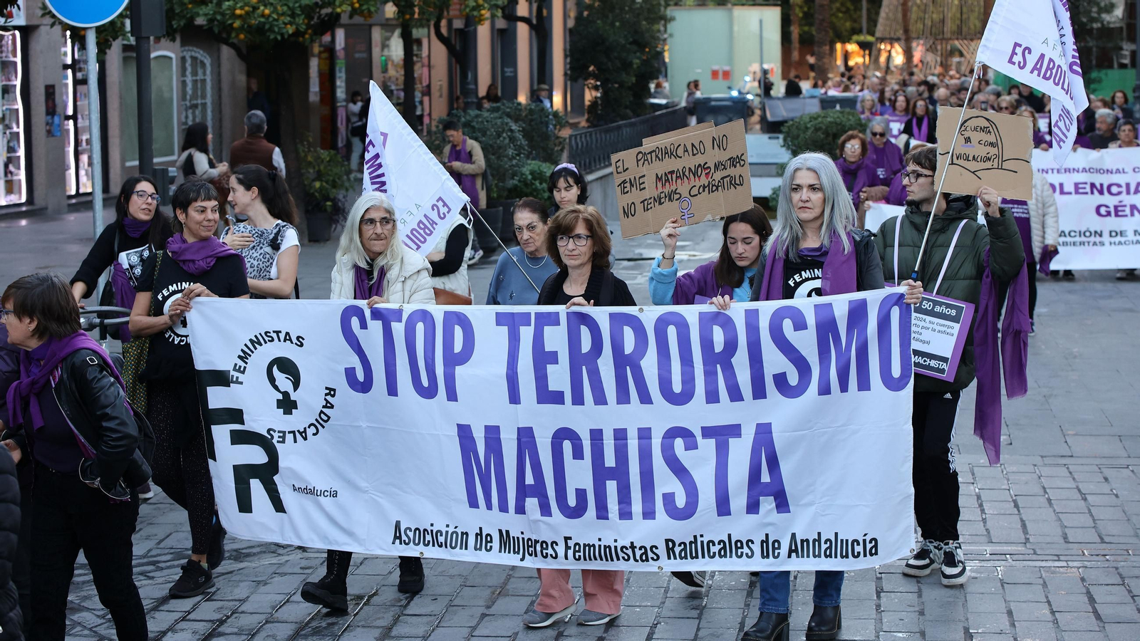 Imágenes de la manifestación del 25N 2024 en Jerez