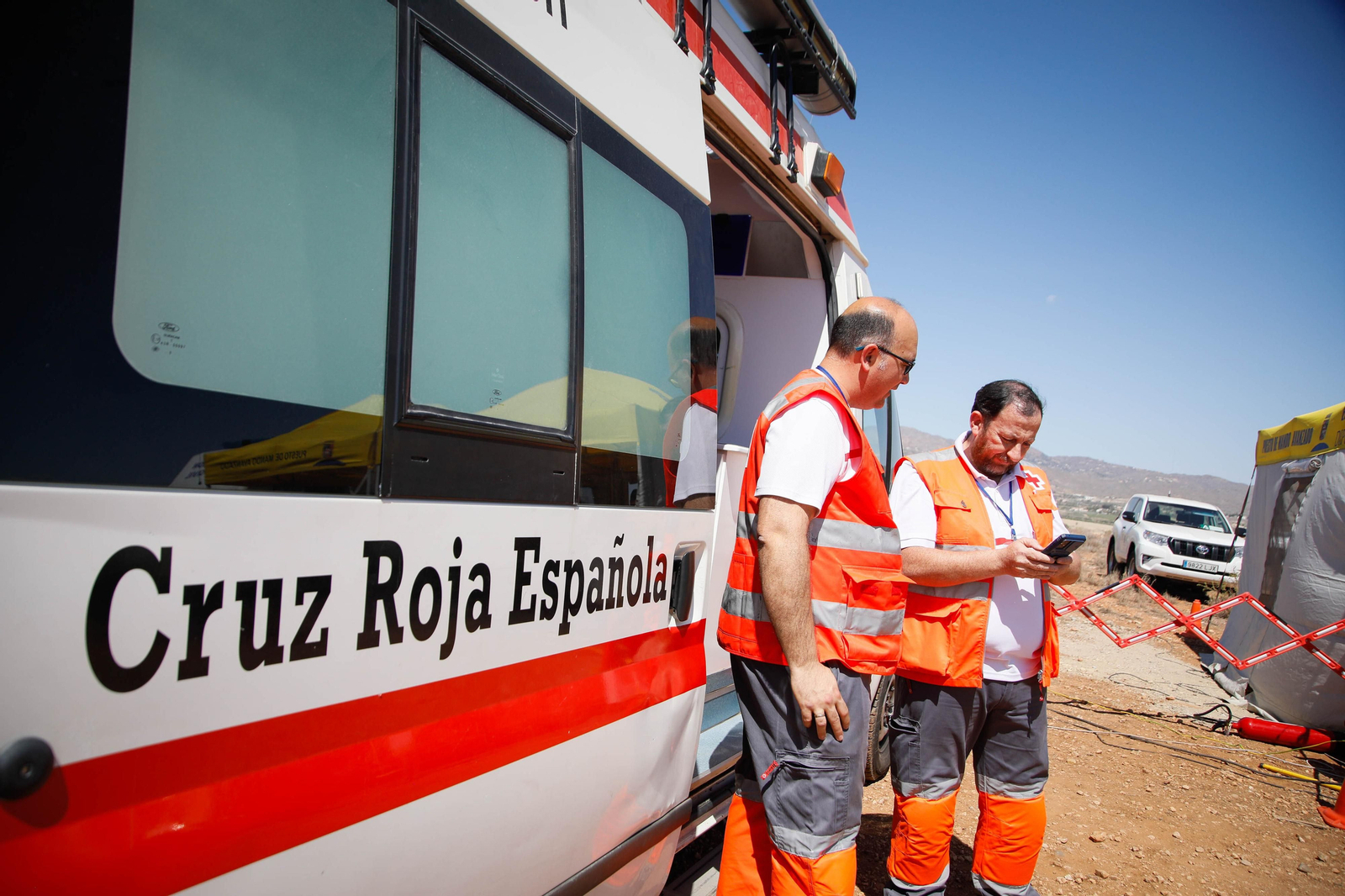 Así se ha vivido el simulacro de incendio forestal en Turre