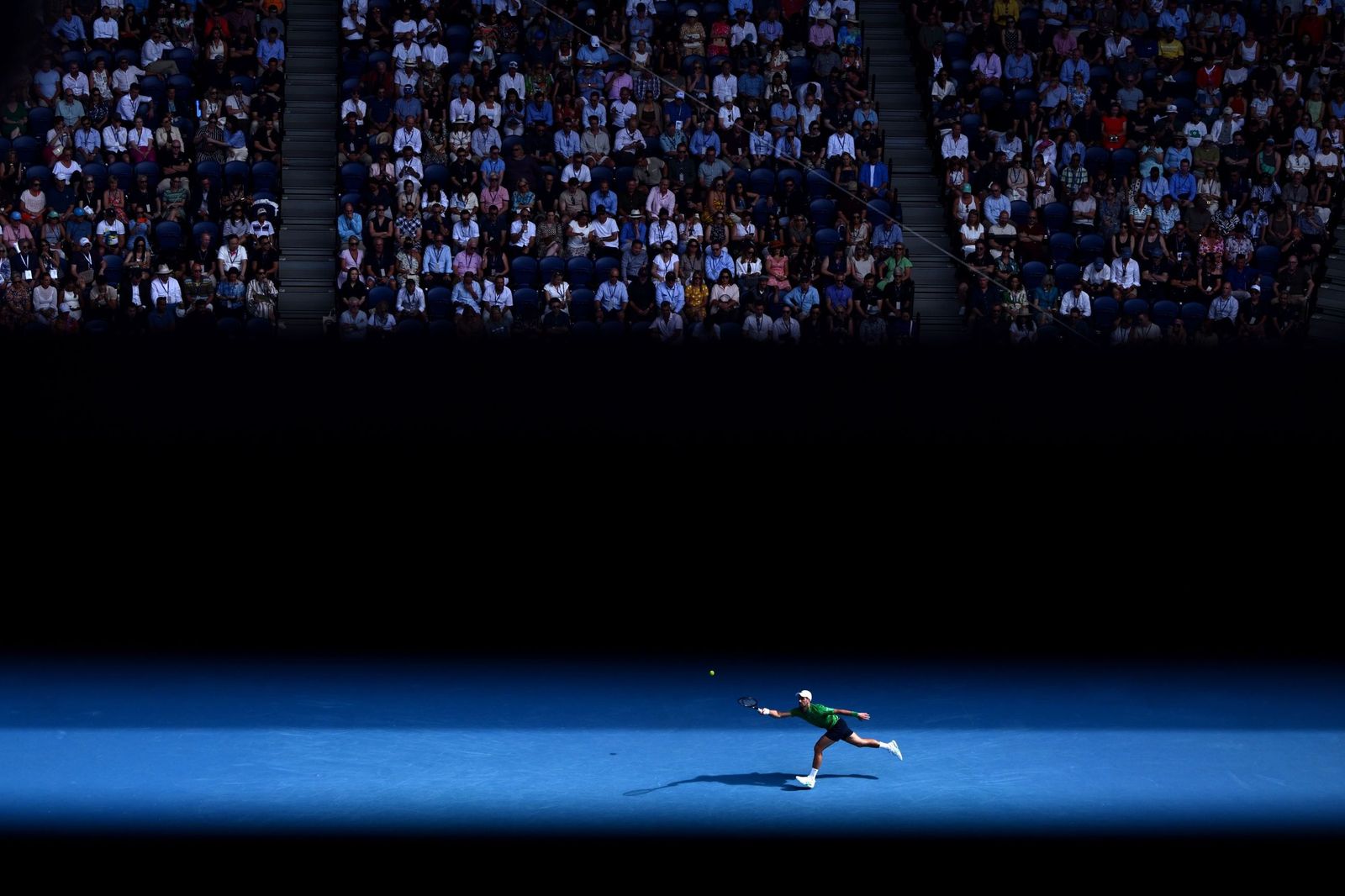 Las fotos de la retirada de Musetti ante Djokovic y del resto de cuartos de final