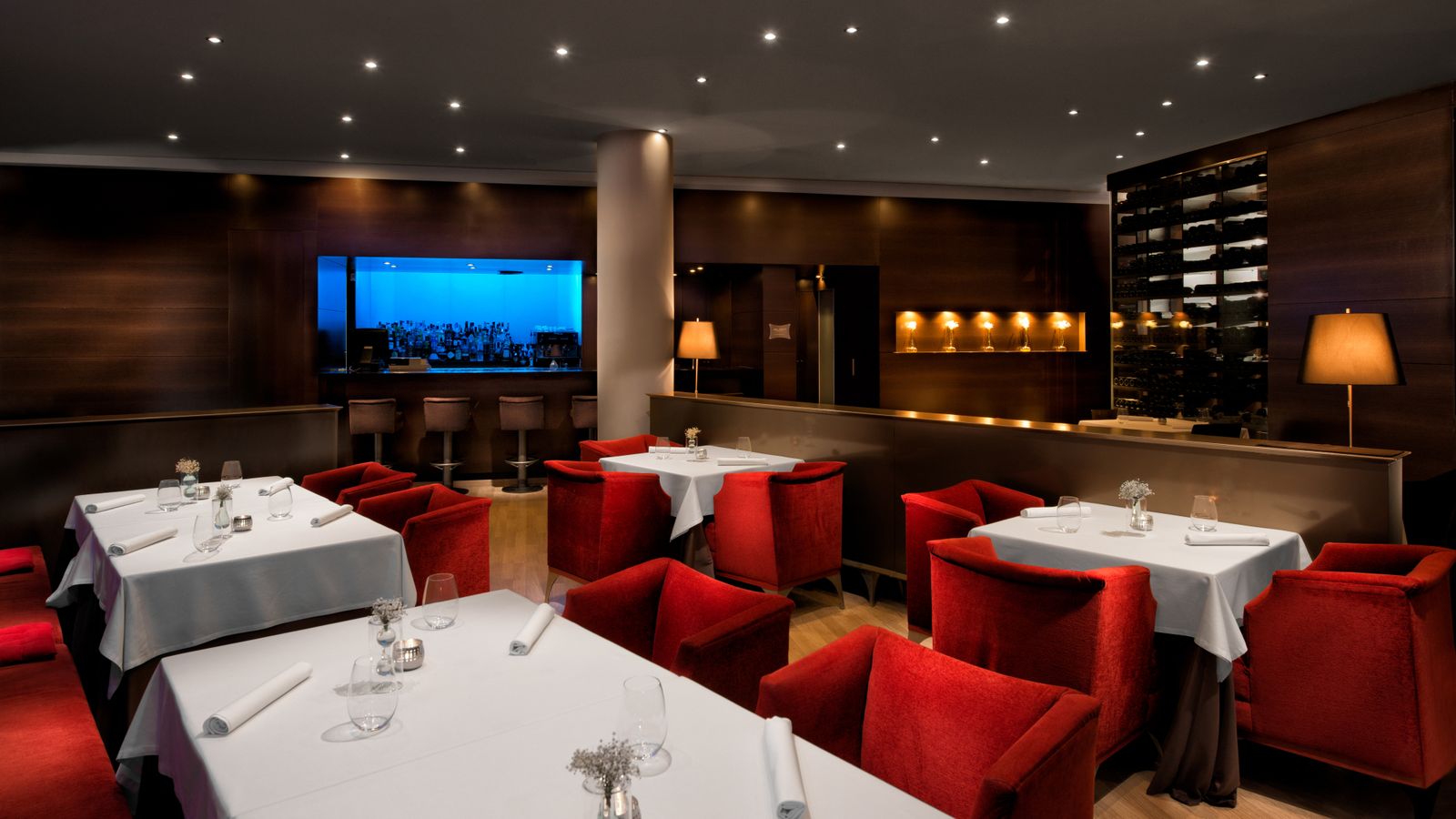 Vista del restaurante con estrella Michelin Messina, en Marbella.