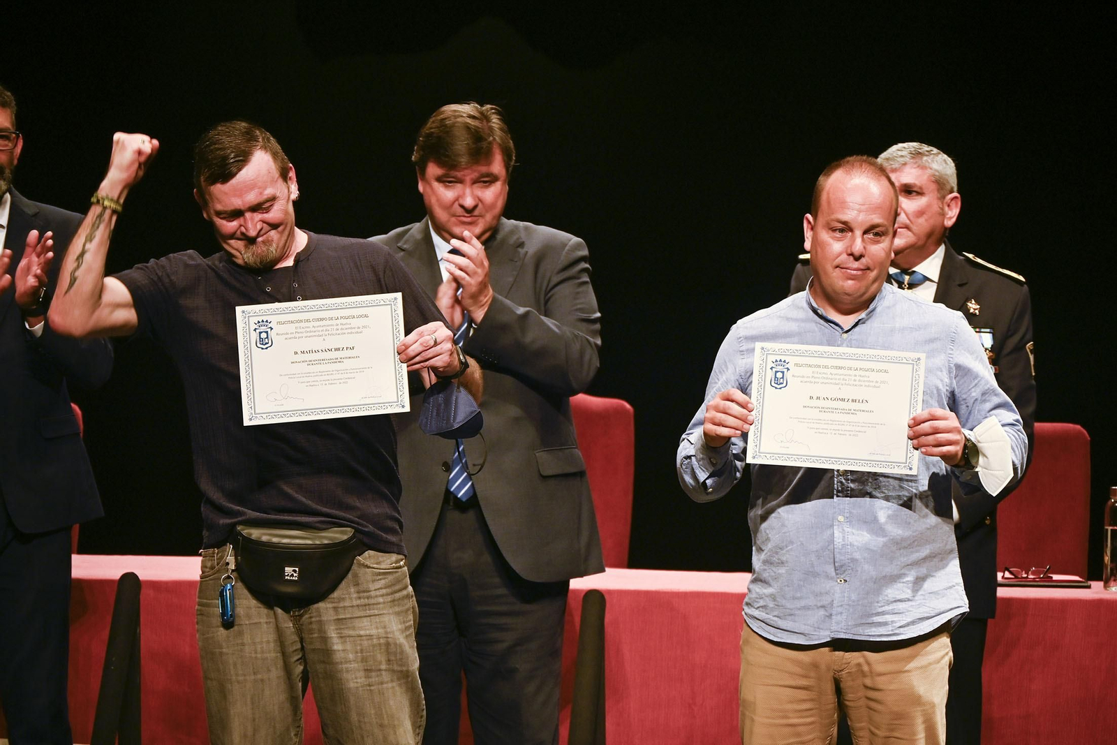 Imágenes del acto del Día de la Policía Local de Huelva