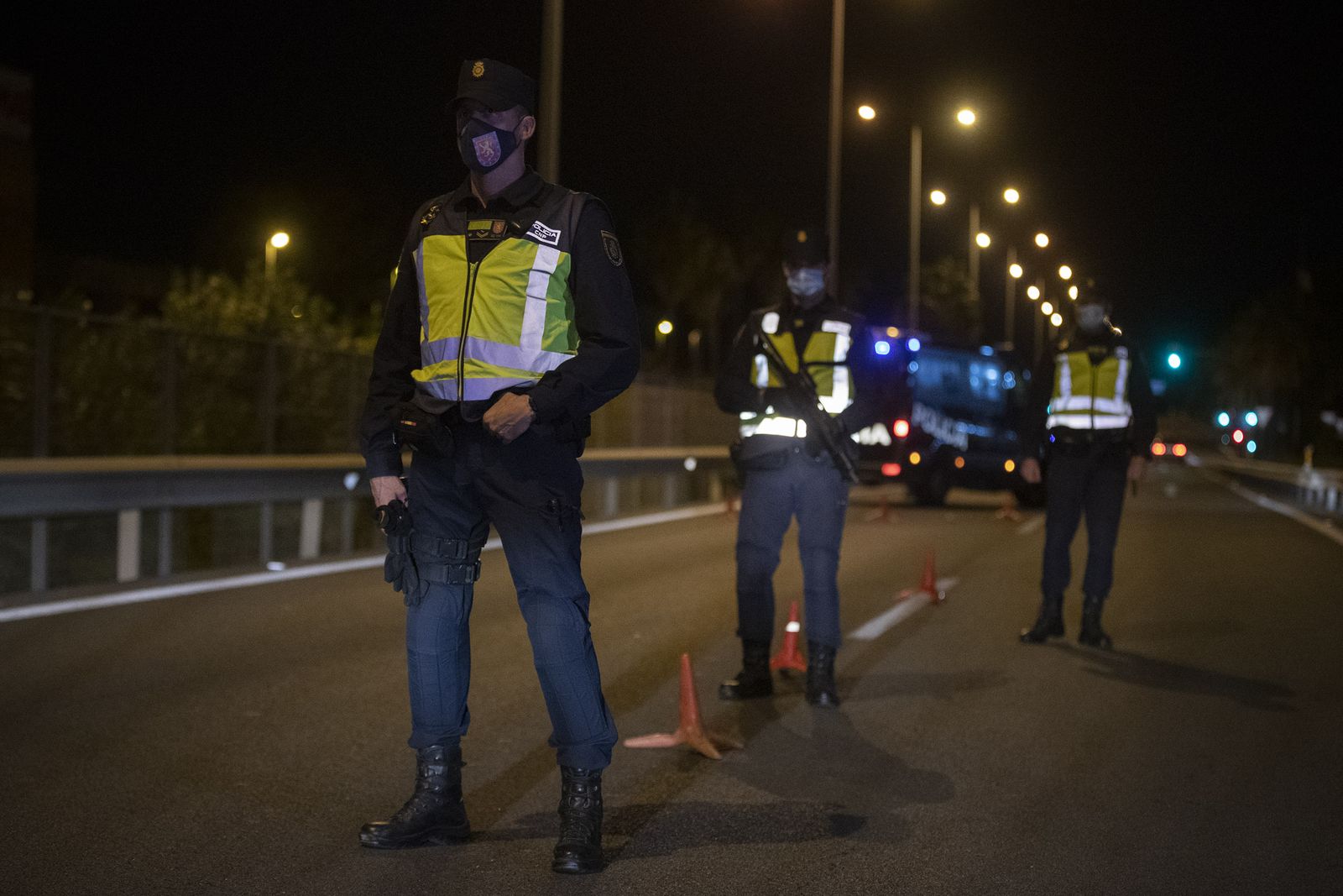 Control de la Policía Nacional para blindar Sevilla