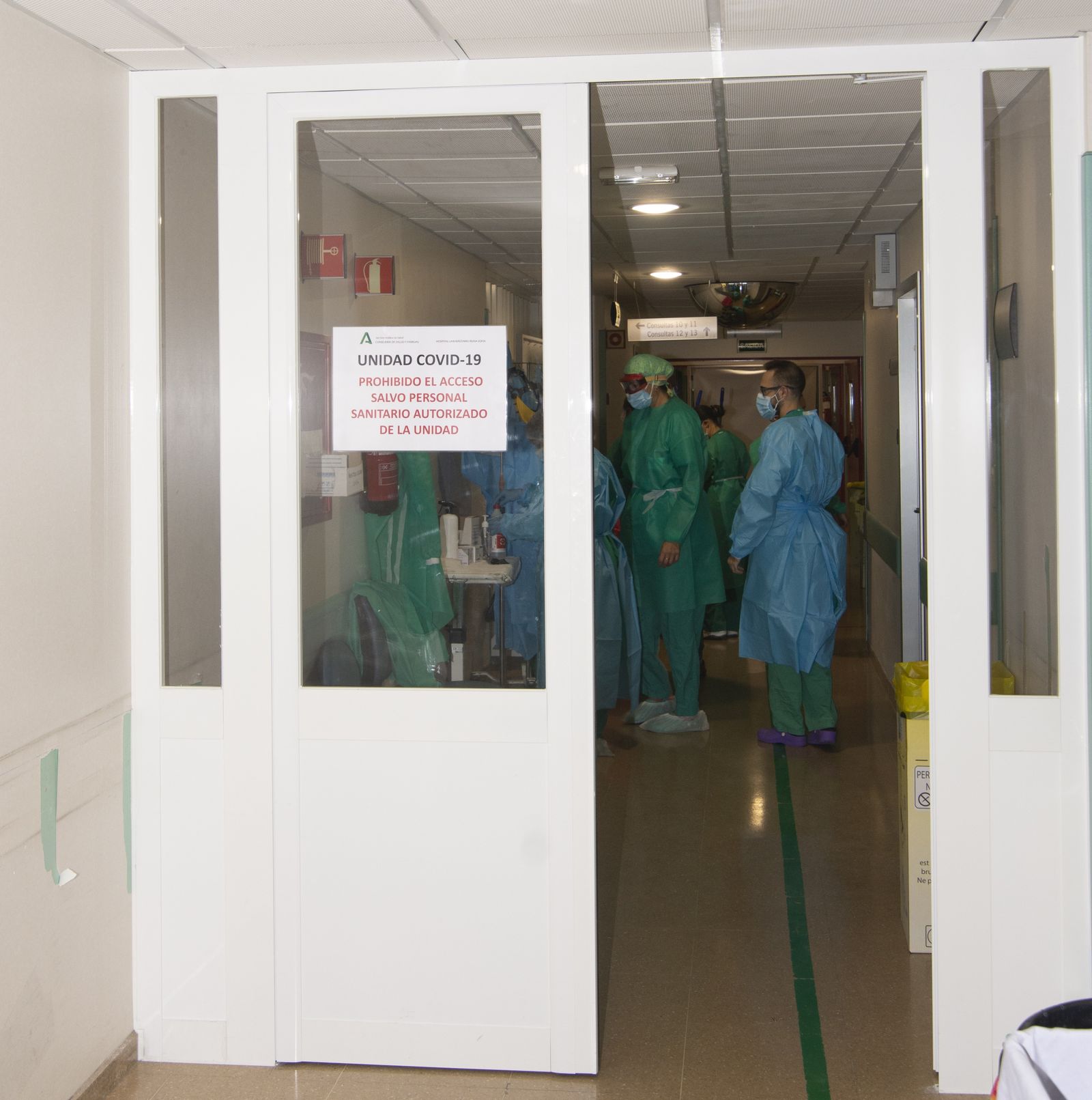 Nuevo circuito específico para pacientes covid del servicio de Urgencias del Reina Sofía.