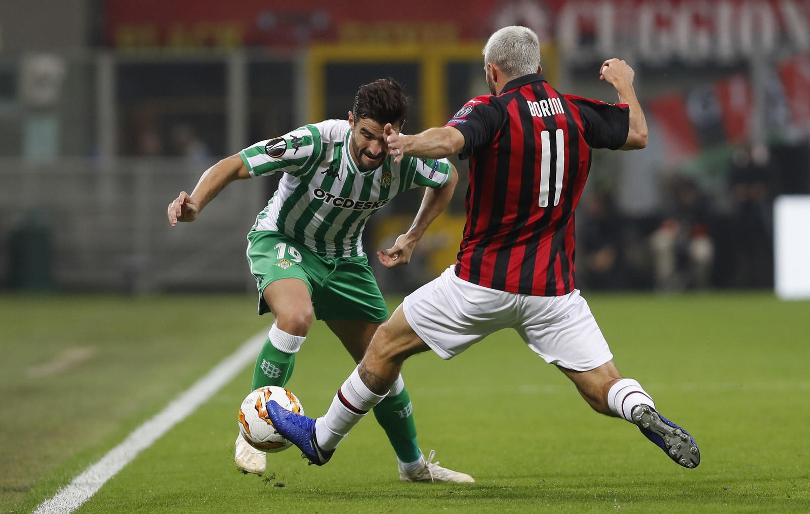 El Milan-Betis, en imágenes