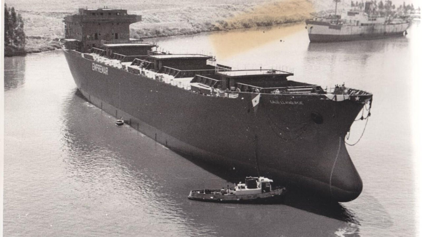 Botadura del 'Lago Llanquihue', en julio de 1969.