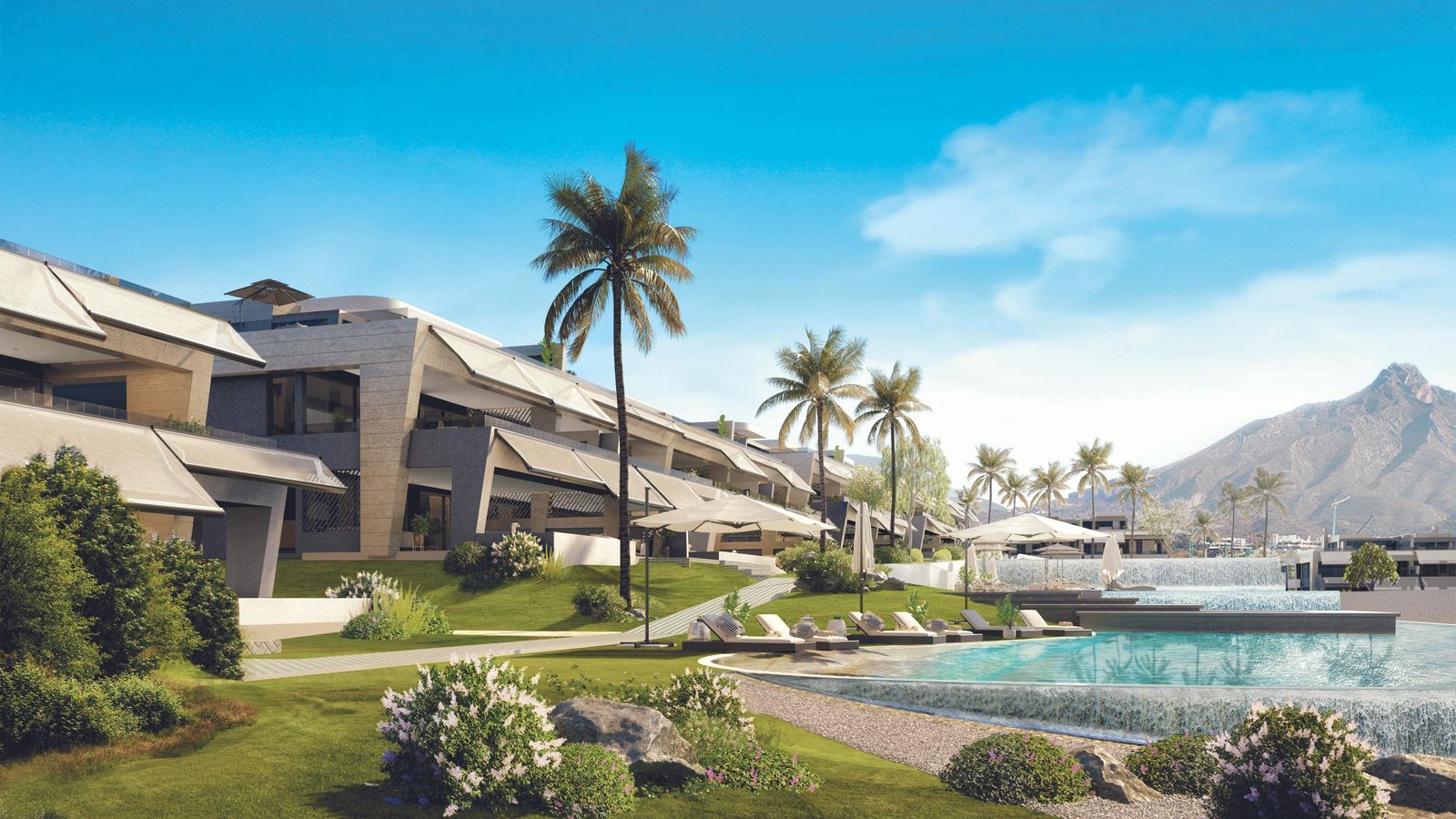 Infografía de la promoción 'Epic Marbella', que desarrollará Sierra Blanca States junto con Fendi Casa.